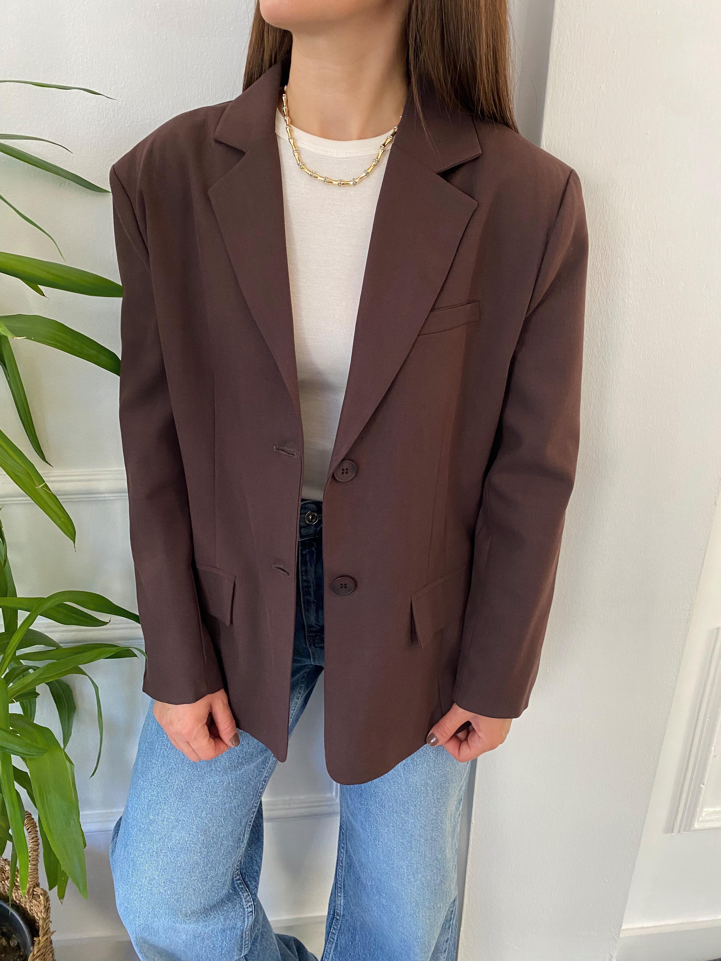 Premıum Blazer Ceket Kahve