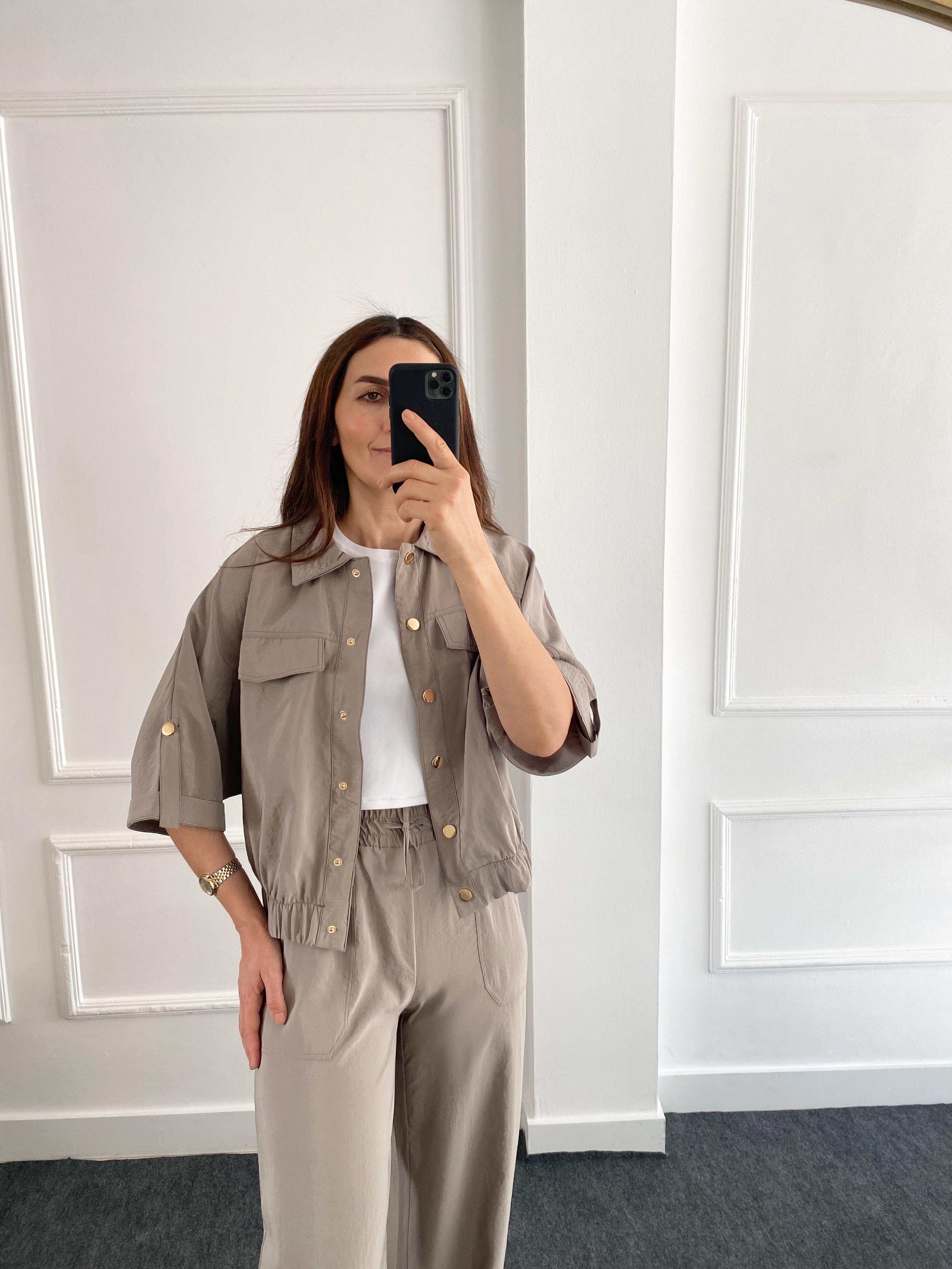 Yarasa Kol Ceket Olive