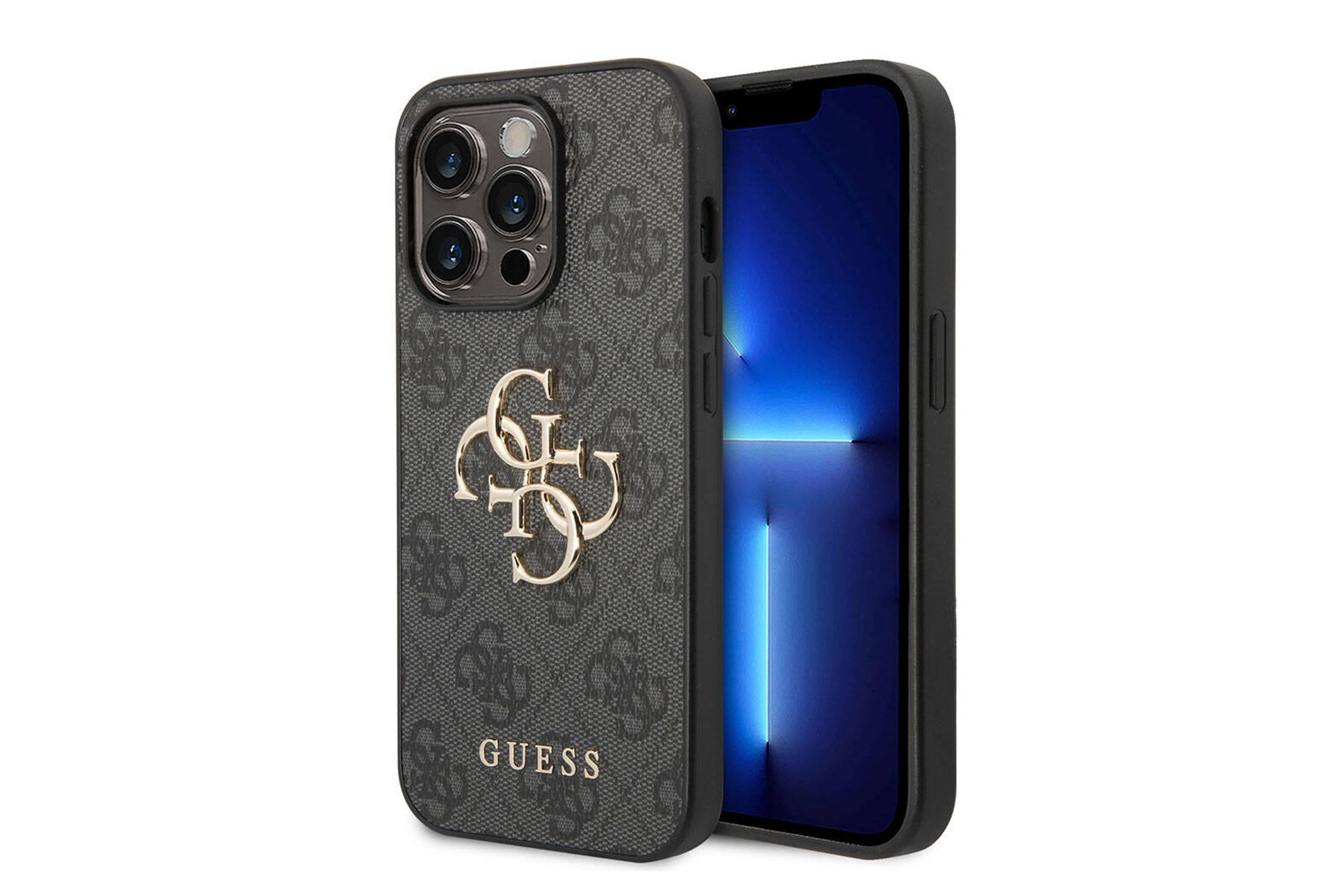 -GUESS HC METAL LOGO IPHONE 15 PMAX (METAL KABARTMA LOGO DESENLİ) KILIFKılıf&Kılıf