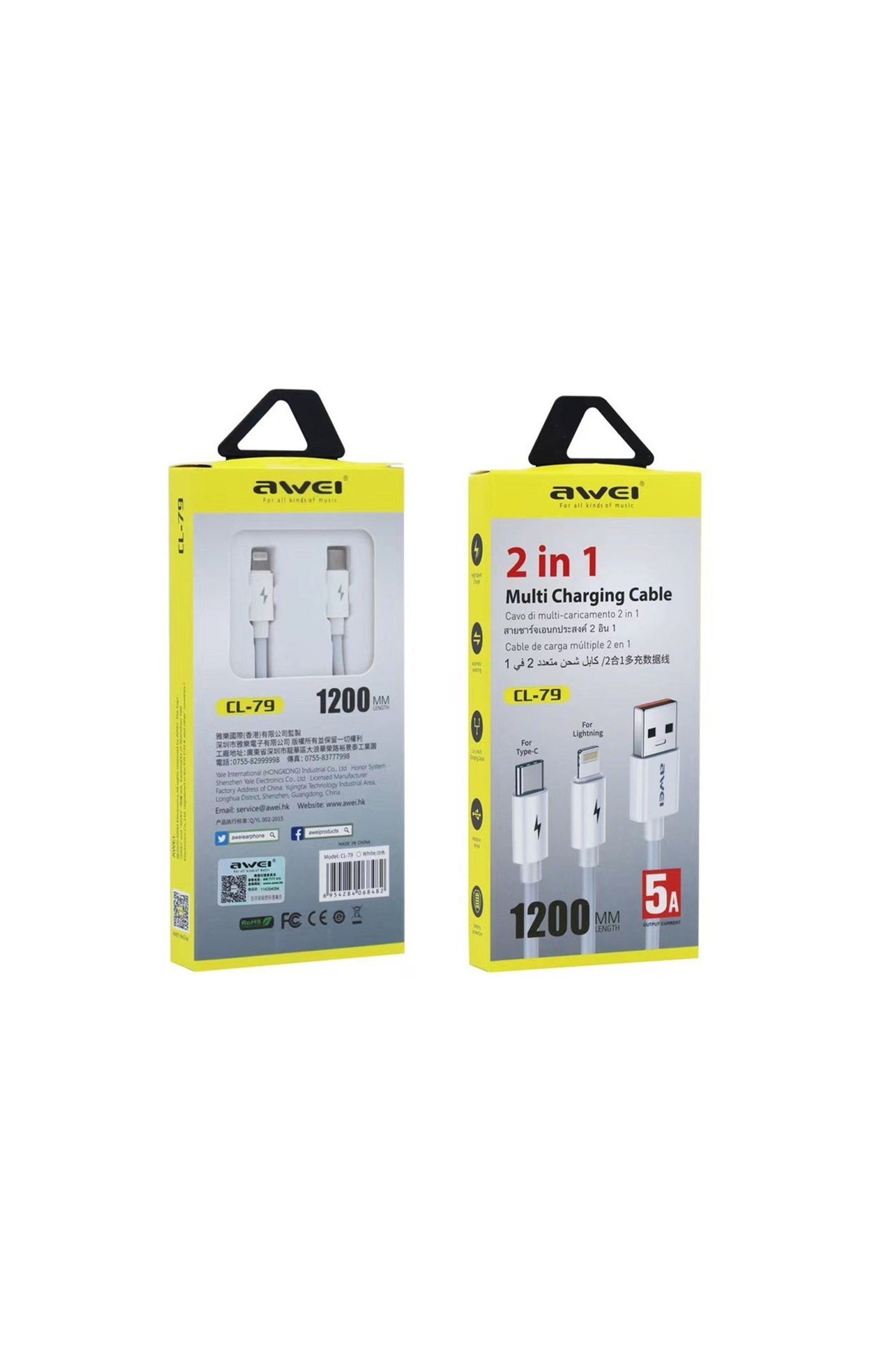AWEI CL-79 2 IN 1 MULTI CABLEKılıf&Kılıf