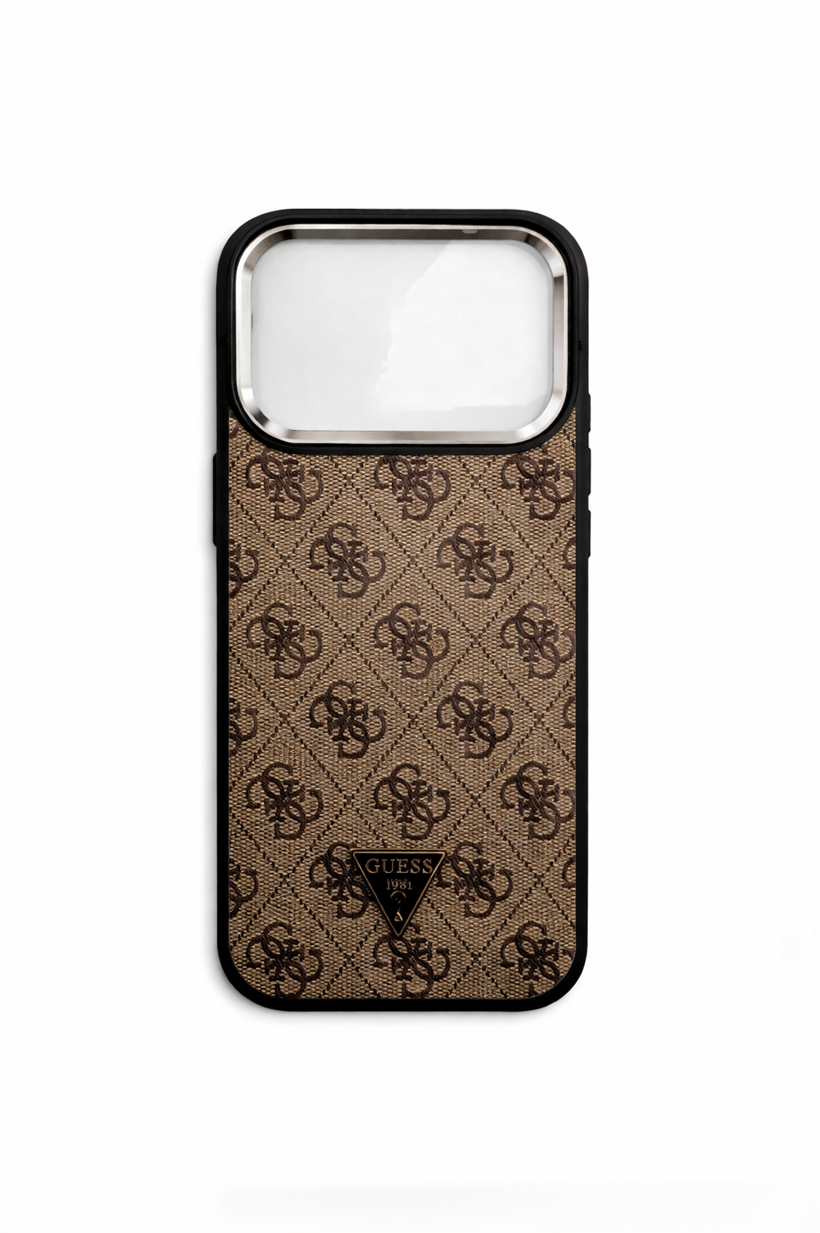 GUESS Monogram Triangle Logo MagSafe iPhone 17 Pro KılıfKılıf&Kılıf