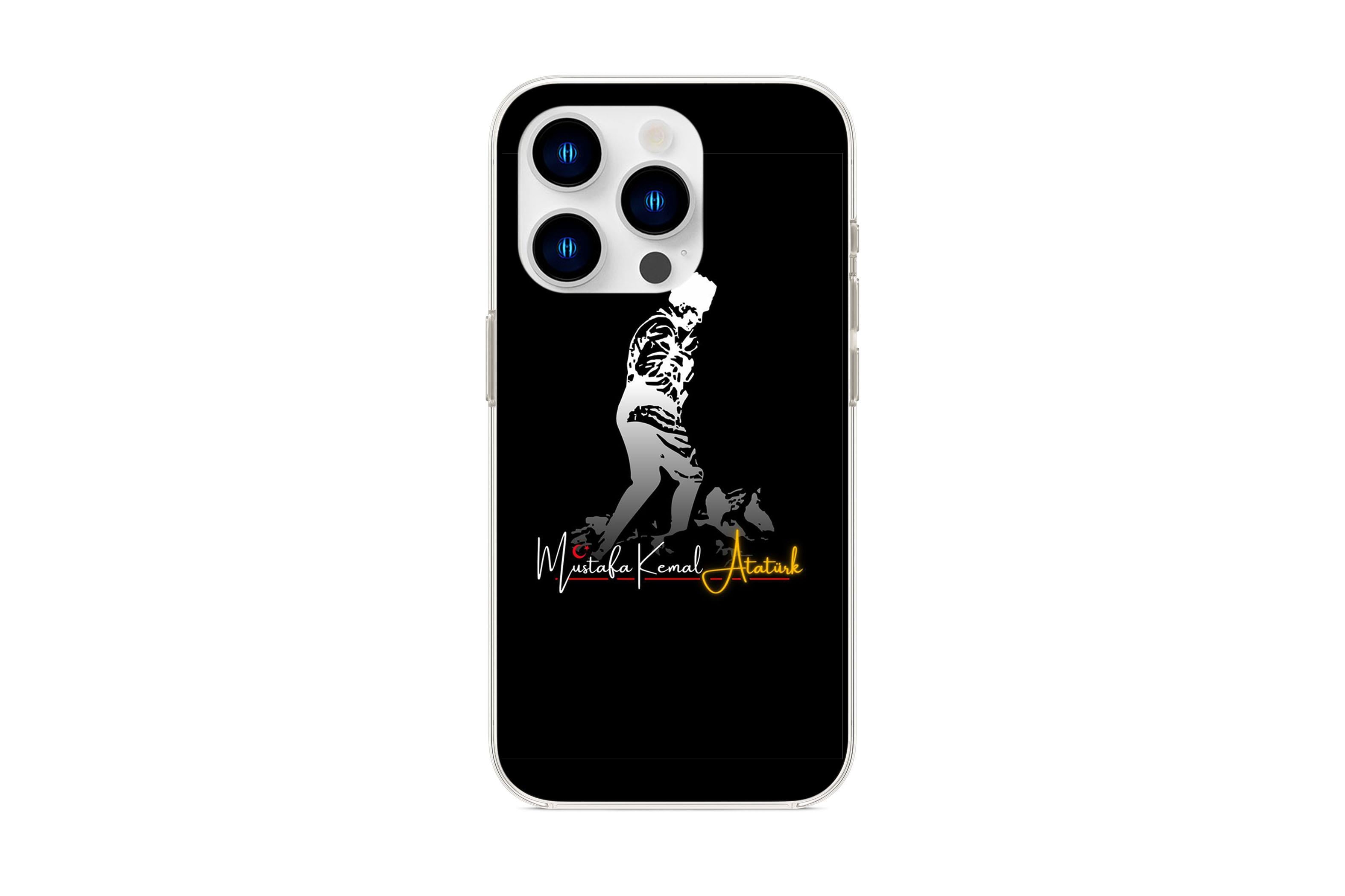 iPHONE ATATÜRK ŞEFFAF BASKI KILIFKılıf&Kılıf