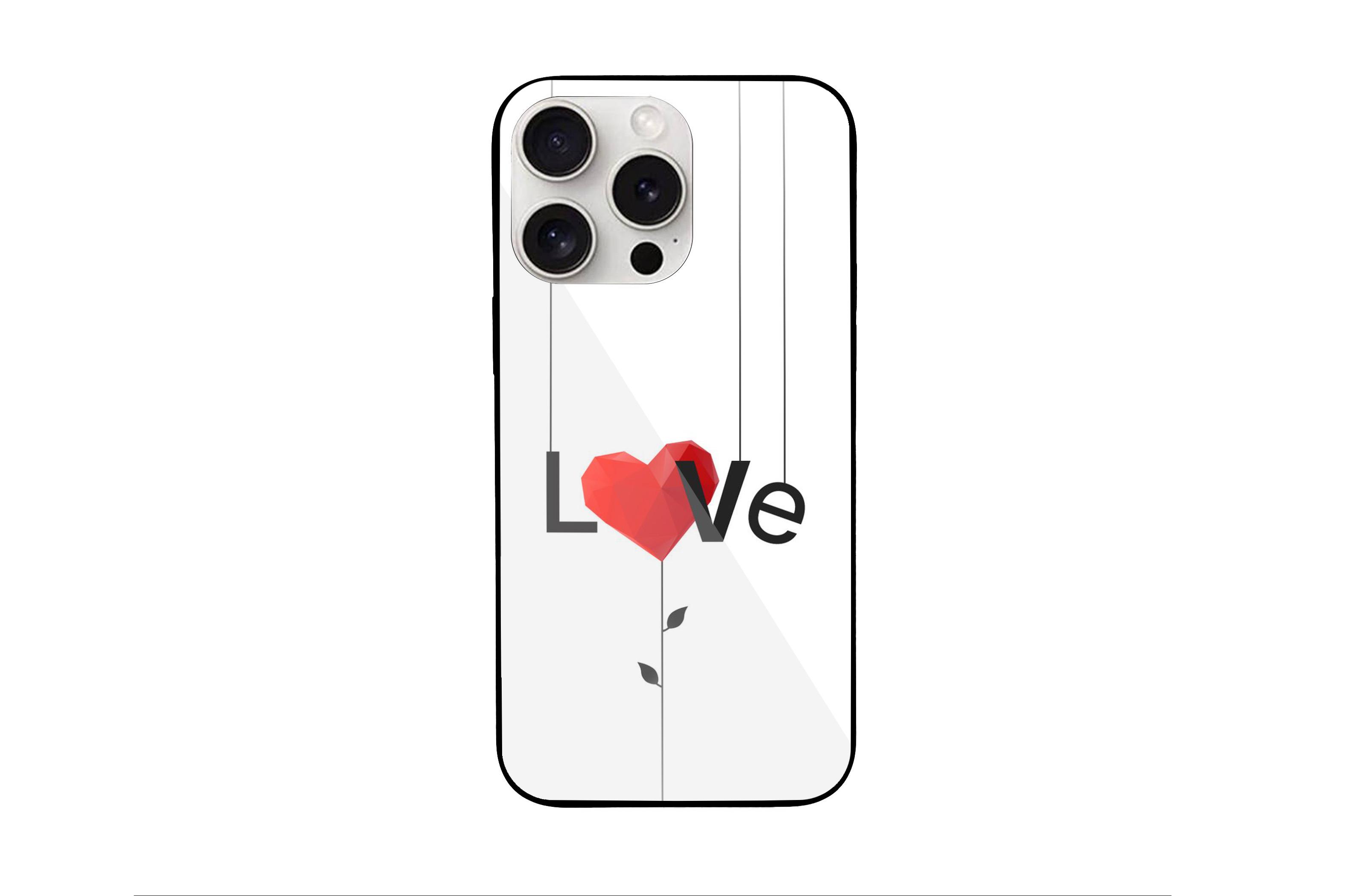 iPHONE SEVGİLİ CAM BASKI KILIFKılıf&Kılıf