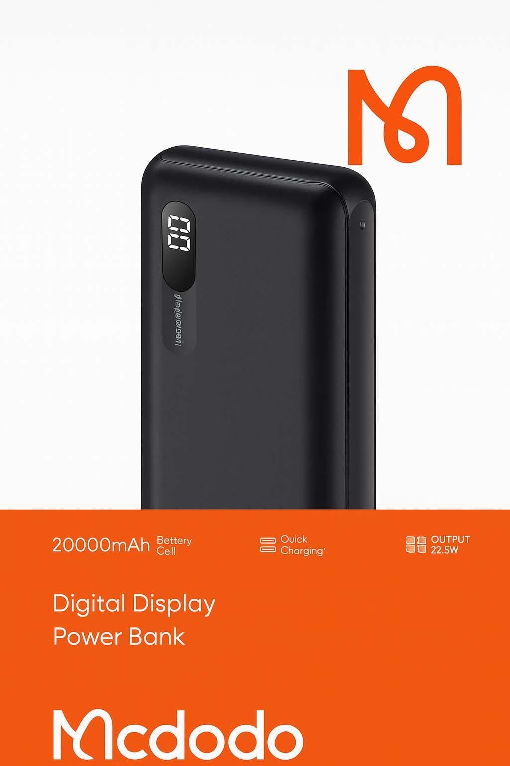 MCDODO POWERBANK 20.000MAH MC-435 Kılıf&Kılıf