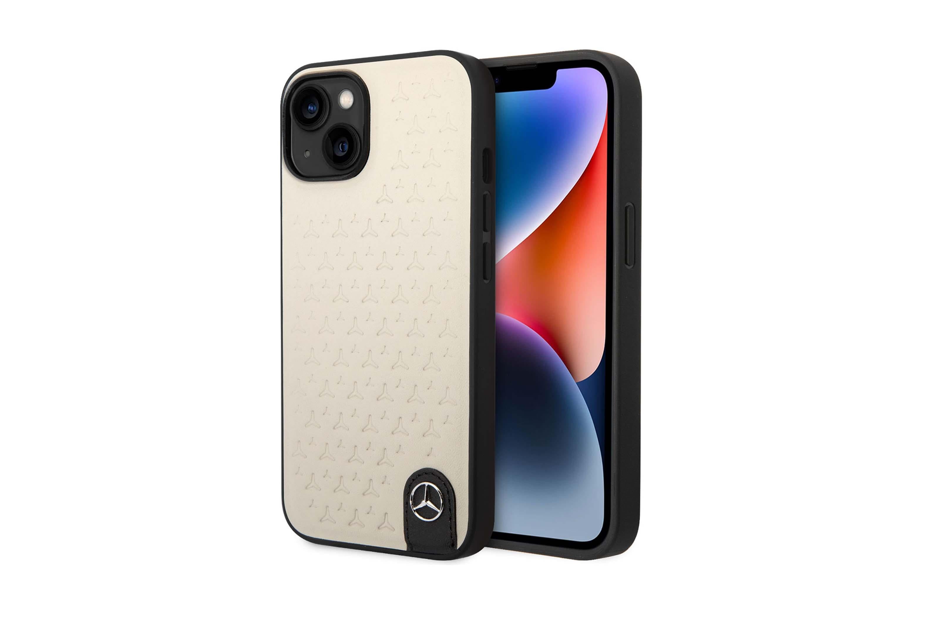 MERCEDES BENZ GENUINE LEATHER iPHONE 14 KILIF
