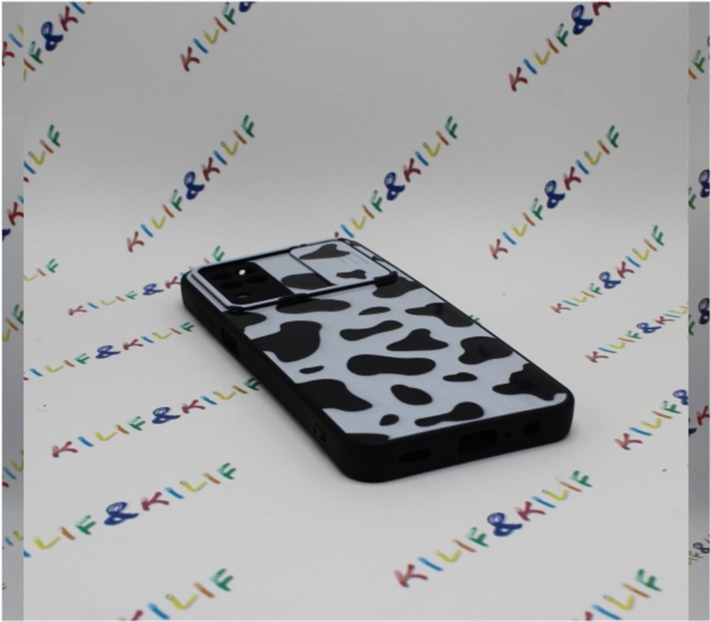 Samsung A12 Dalmaçya Desenli Kamera Korumalı Kılıf