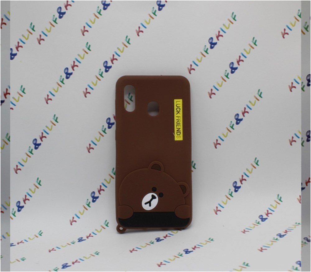 Samsung A20/A30 Teddy Bear Tasarımlı  Silikon Kılıf