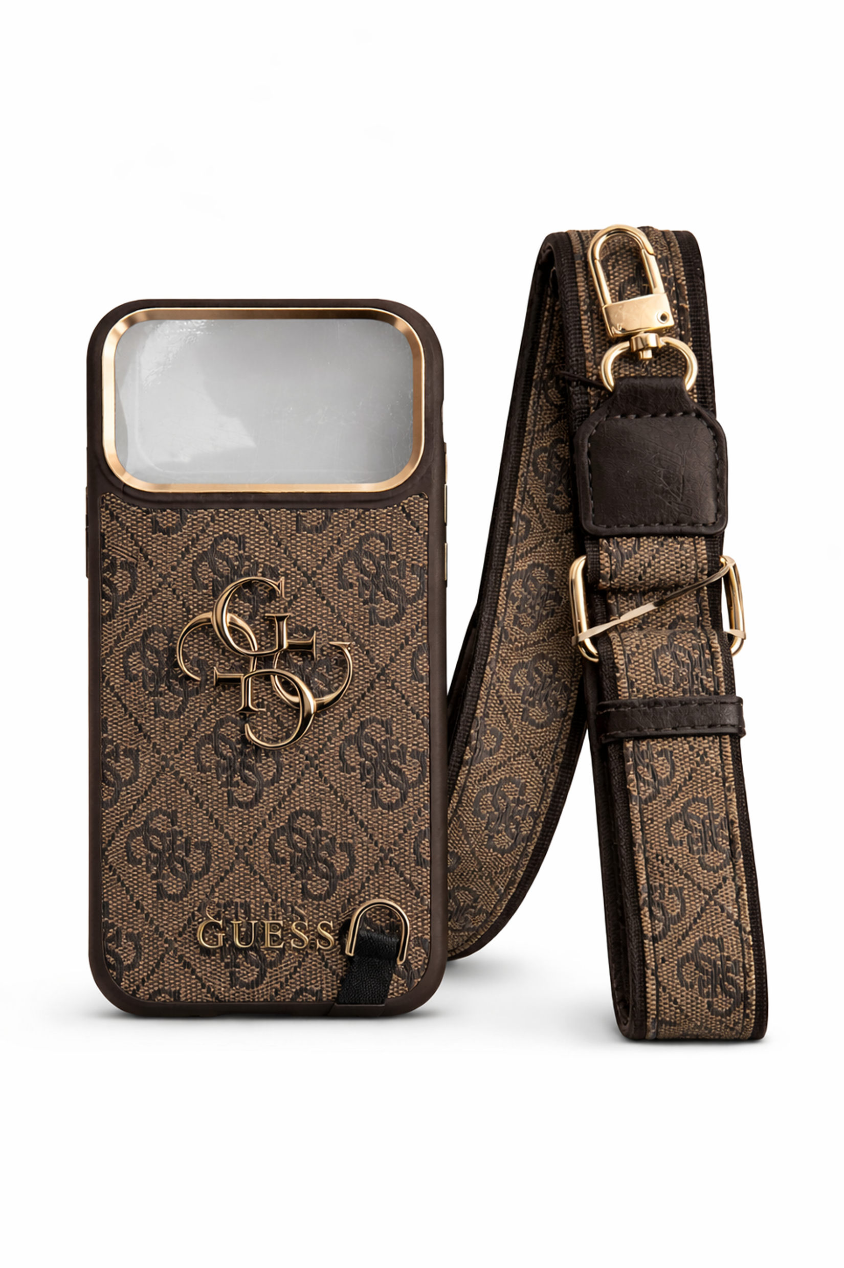 GUESS Monogram Straplı iPhone 17 Pro Max KılıfKılıf&Kılıf