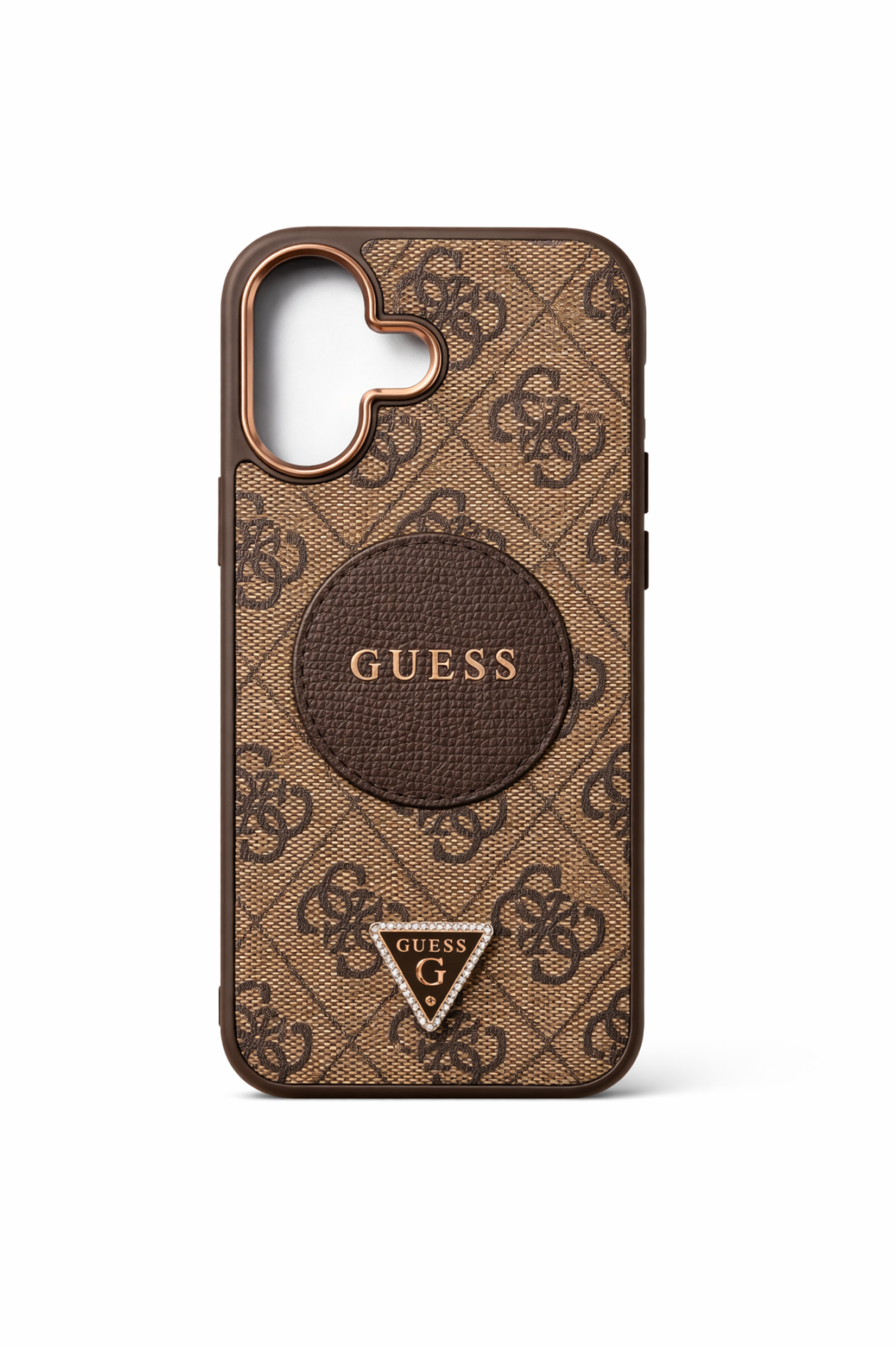 GUESS Monogram Triangle Logo MagSafe iPhone 17 KılıfKılıf&Kılıf