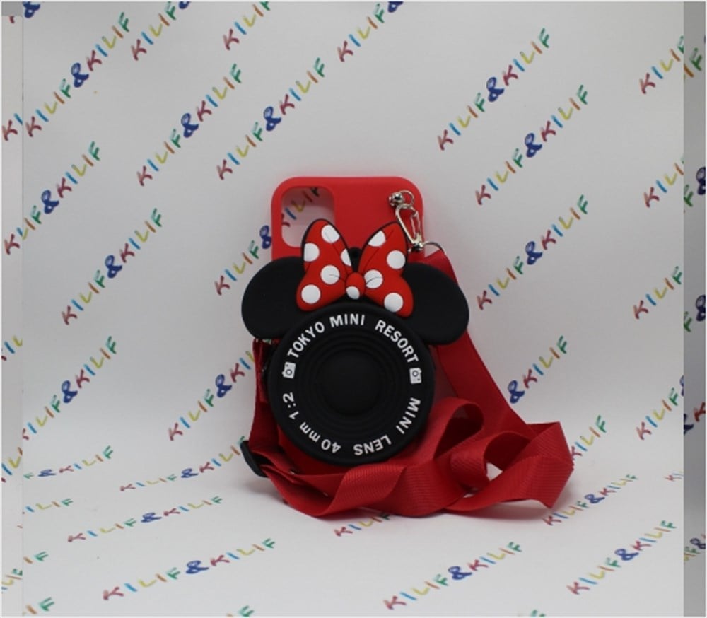iPhone 11 Minie Mouse Çantalı Silikon Kılıf
