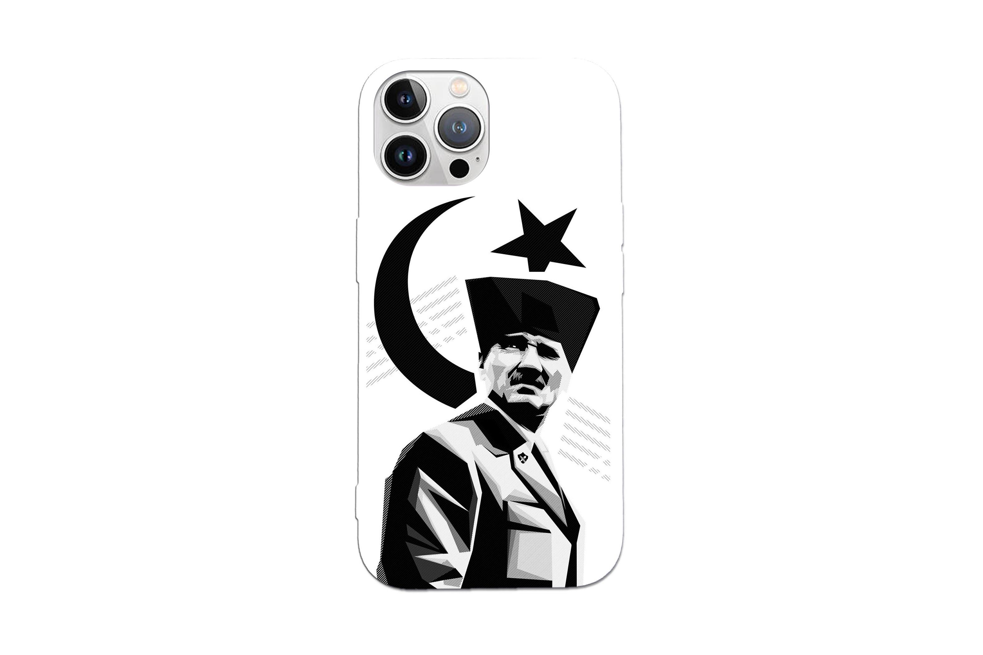 iPHONE ATATÜRK KALİTELİ SİLİKON BASKI KILIFKılıf&Kılıf