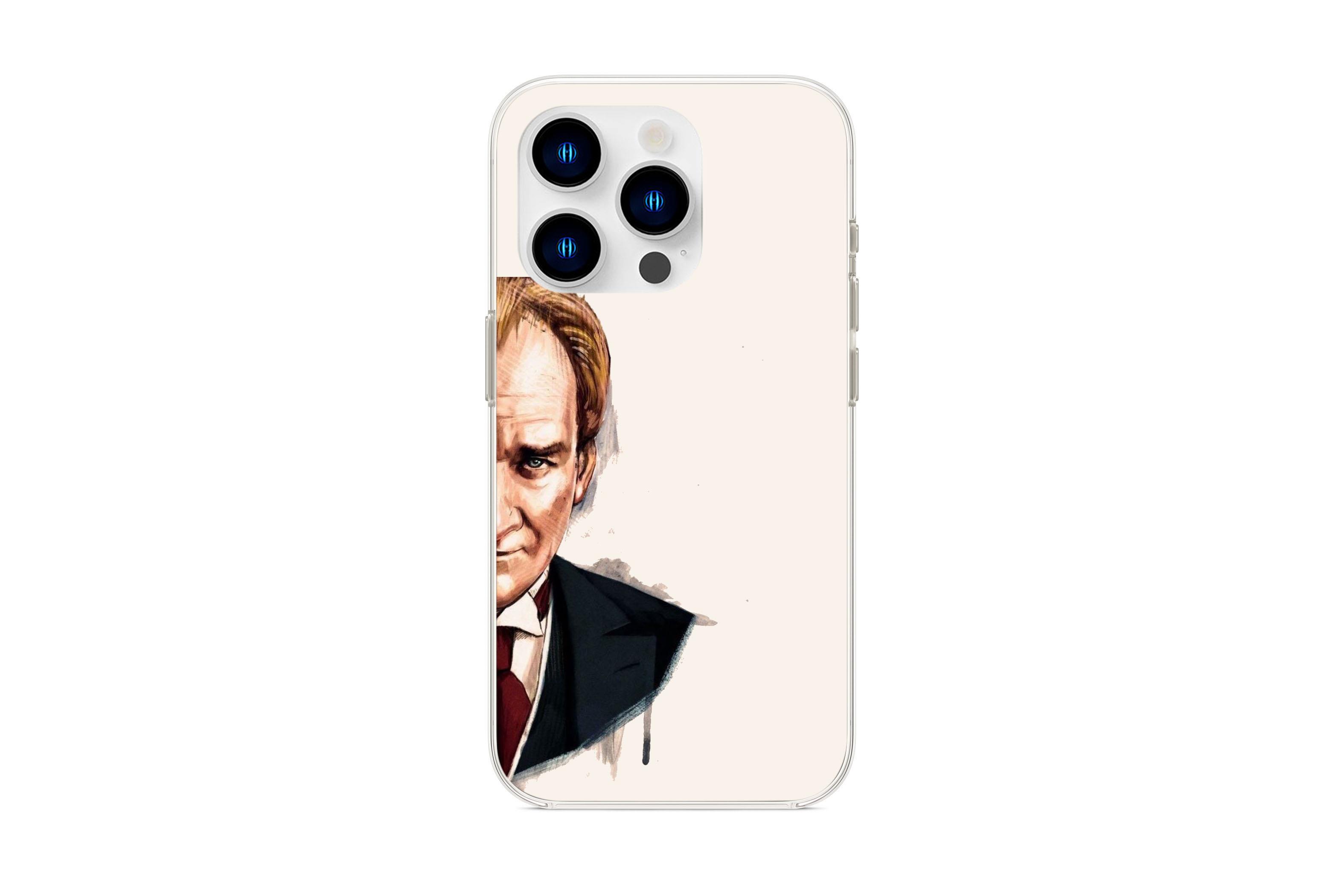 iPHONE ATATÜRK ŞEFFAF BASKI KILIFKılıf&Kılıf