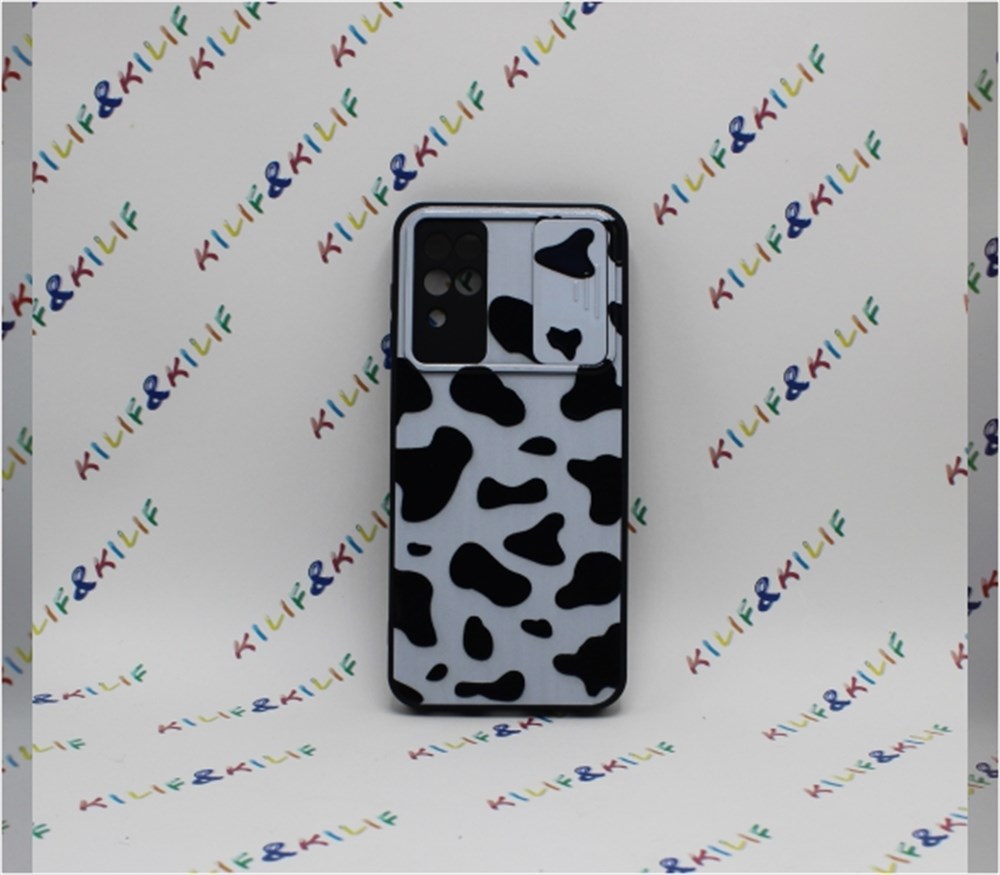 Samsung A12 Dalmaçya Desenli Kamera Korumalı Kılıf