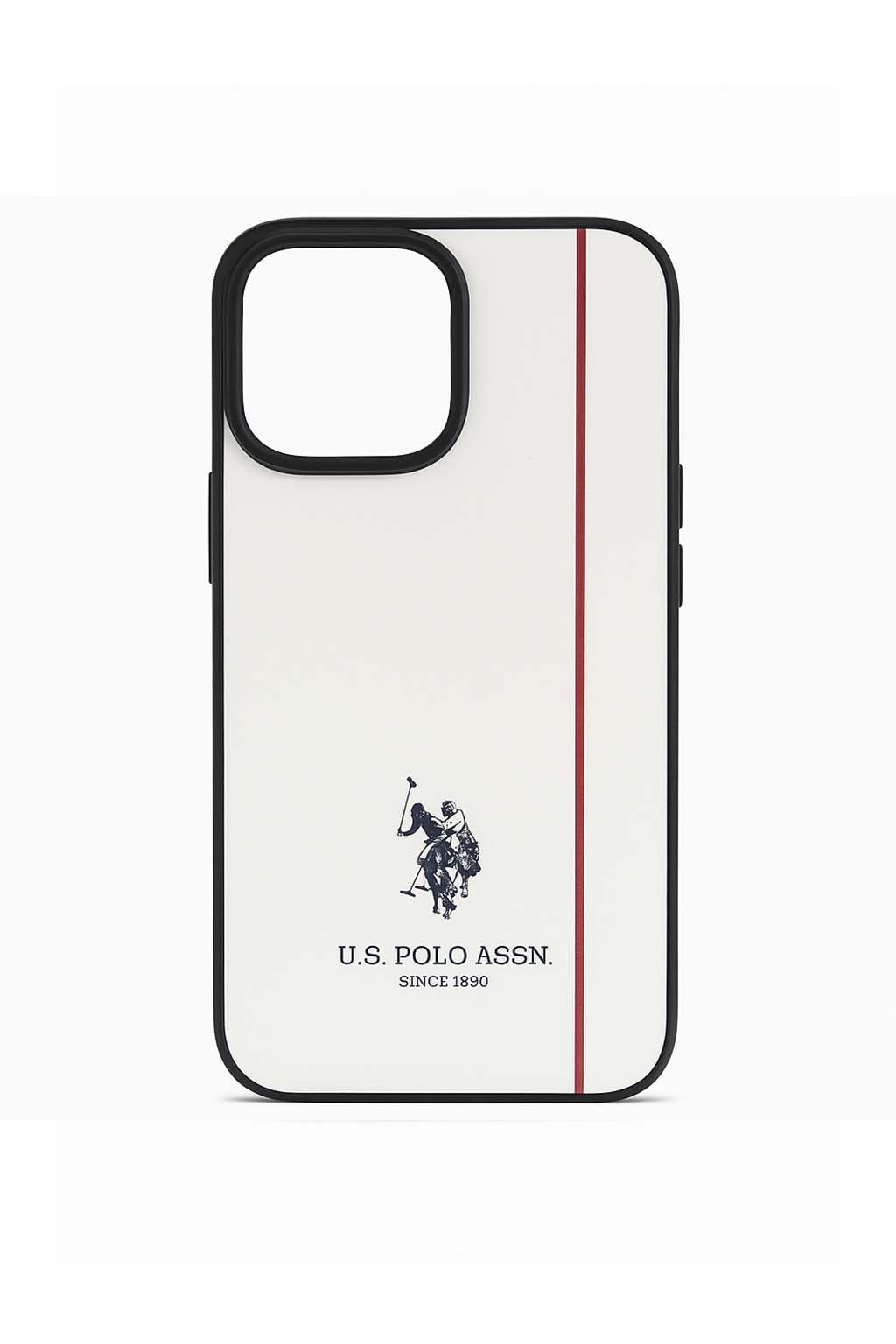 USPA PATTERN STRIPE BLACK IPHONE 15 P MAX KILIFKılıf&Kılıf