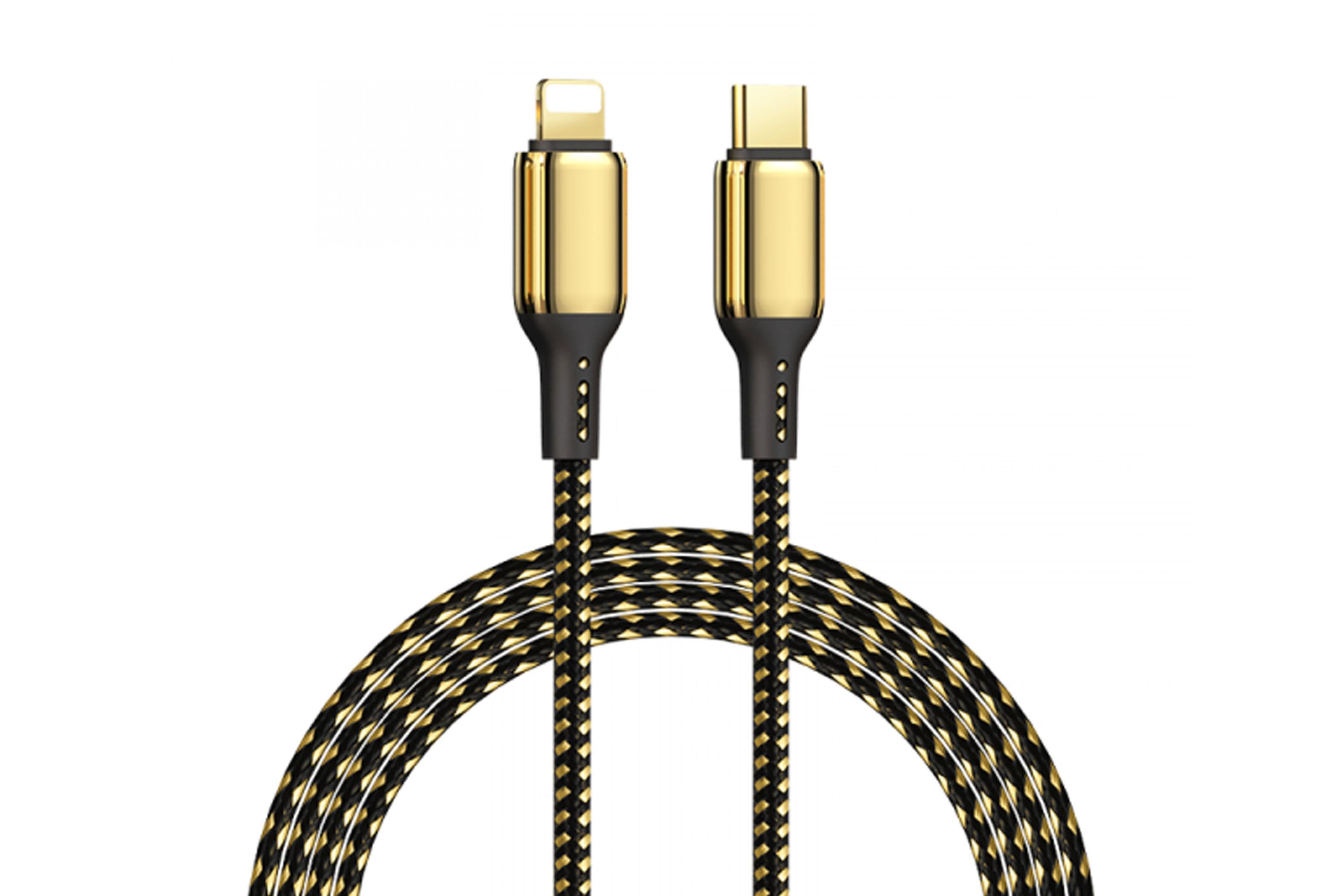 WIWU GOLDEN CABLE 18K USB-C TO LIGHTNING 3MKılıf&Kılıf