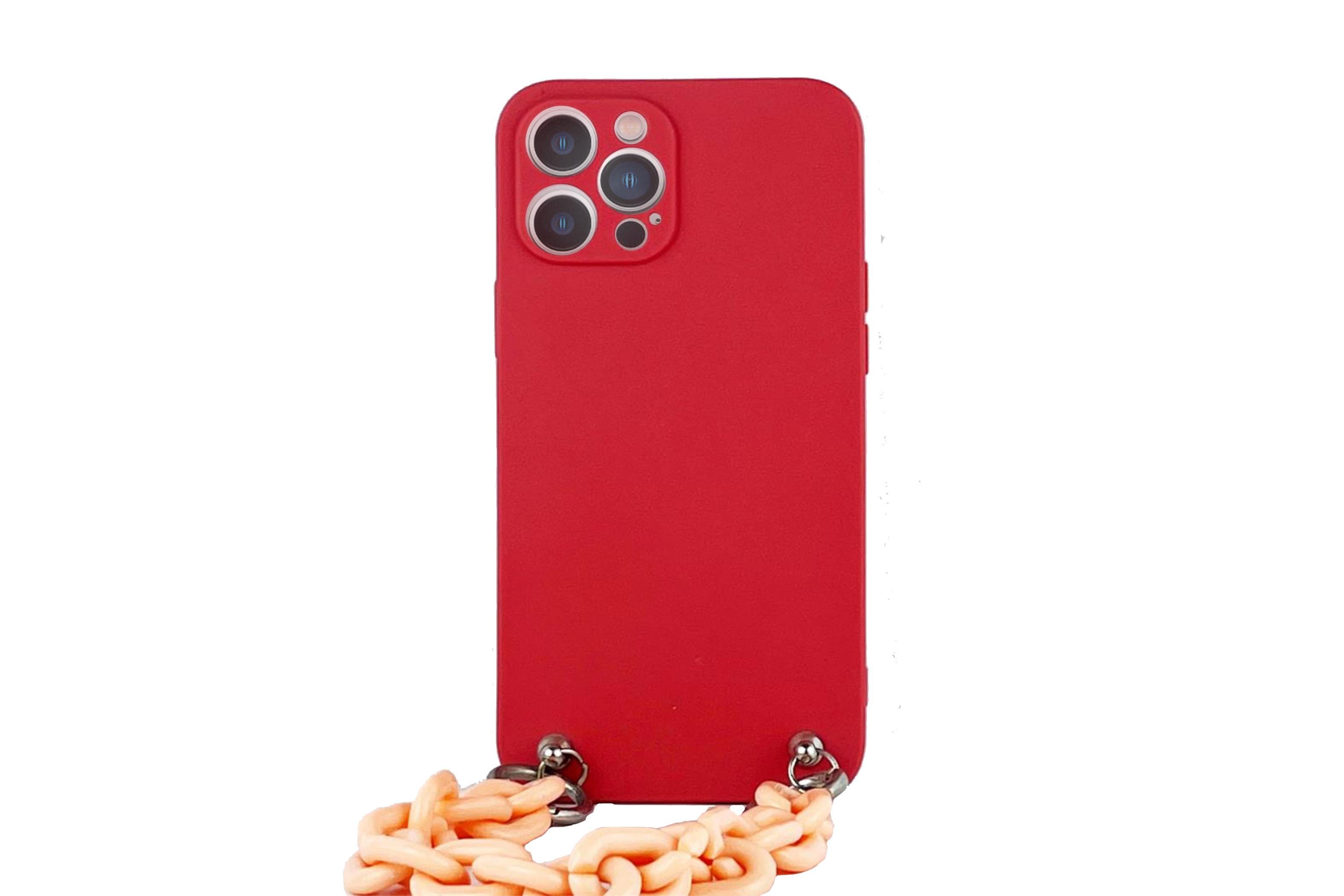 ZİNCİRLİ SİLİKON iPHONE 12 PRO MAX KILIF