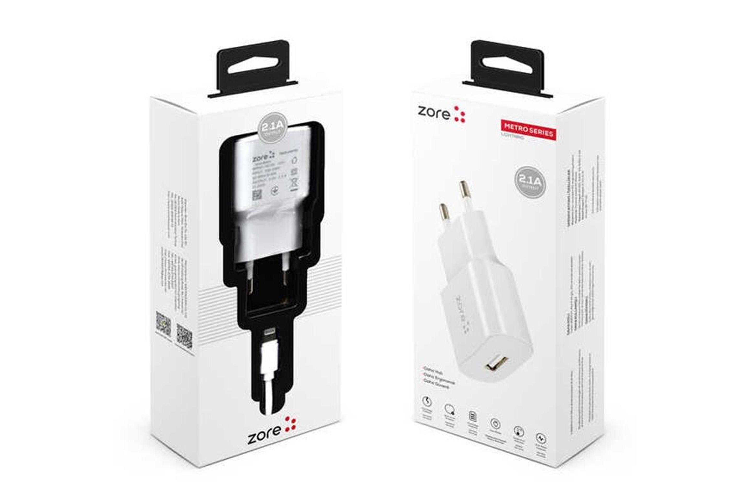 ZORE ZR-TC01 LIGHTNING TRAVEL CHARGERKılıf&Kılıf