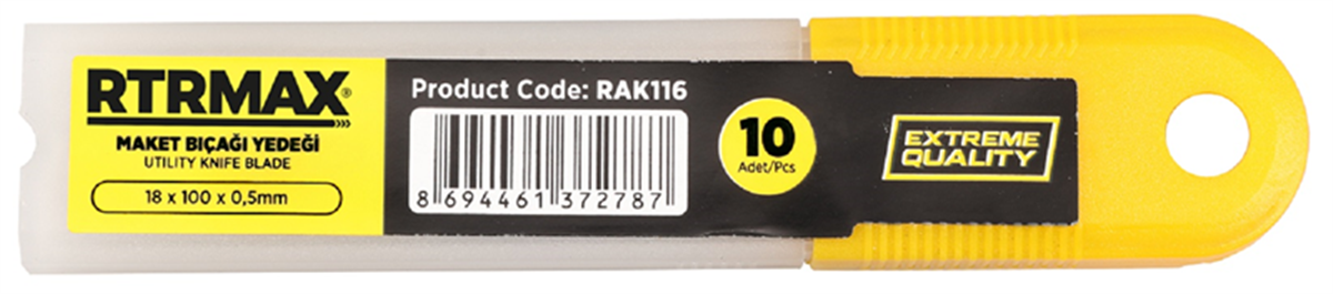 Maket Bıçağı Yedeği 18MM - RTRMAX
