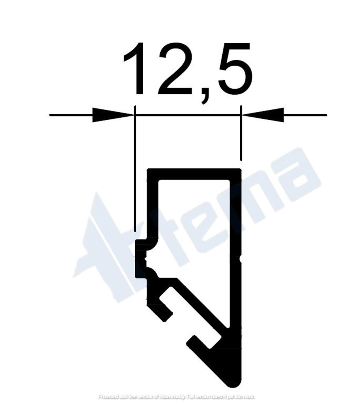 T.2459 ISICAMLI TEMA GİYOTİN KANAT ADAPTÖR PROFİLİ