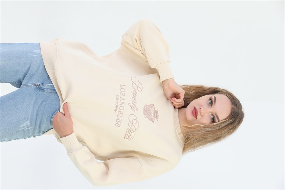 Bej Beverly Hills Sweat 