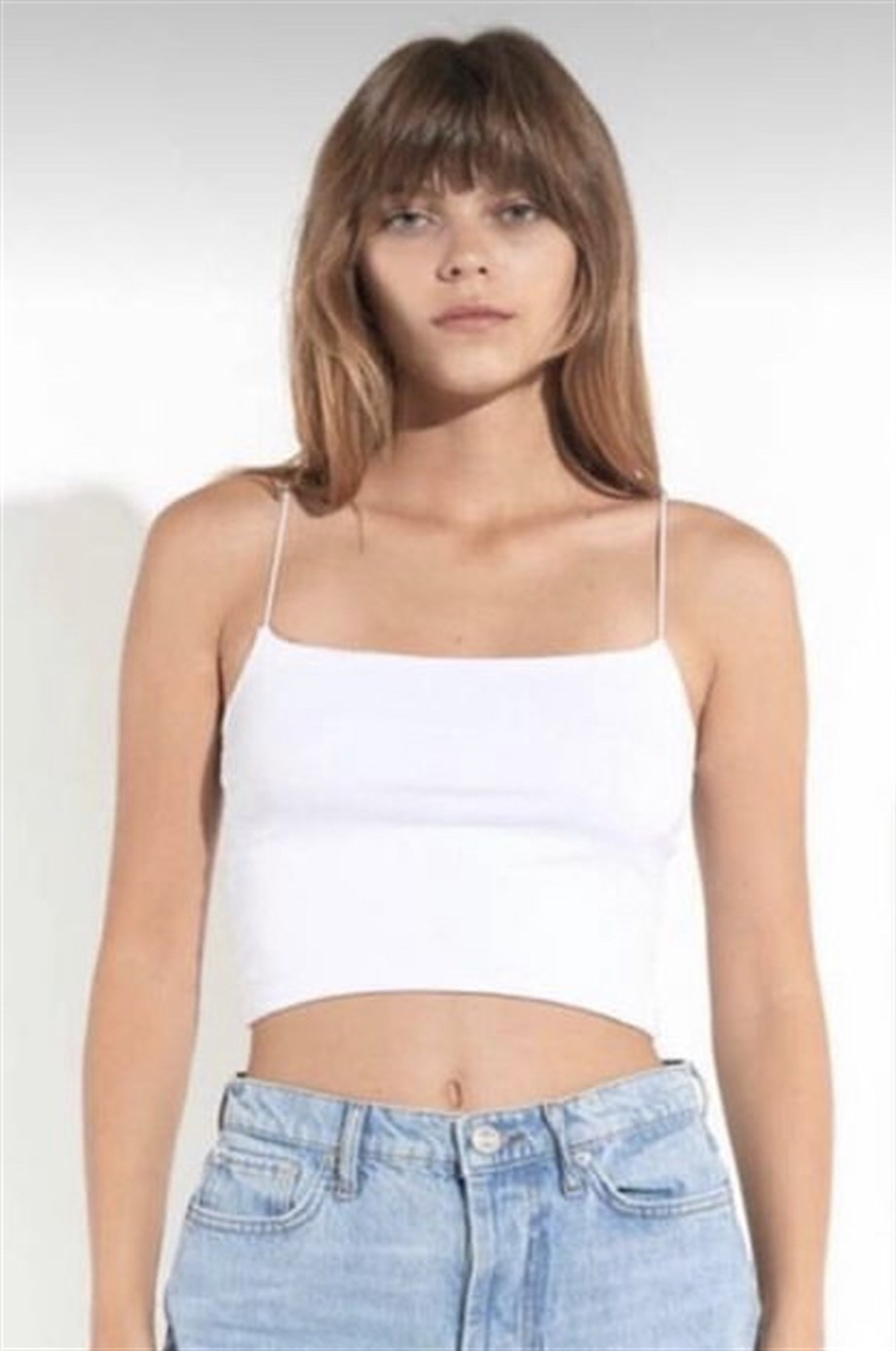 Ekru İp Askılı Top