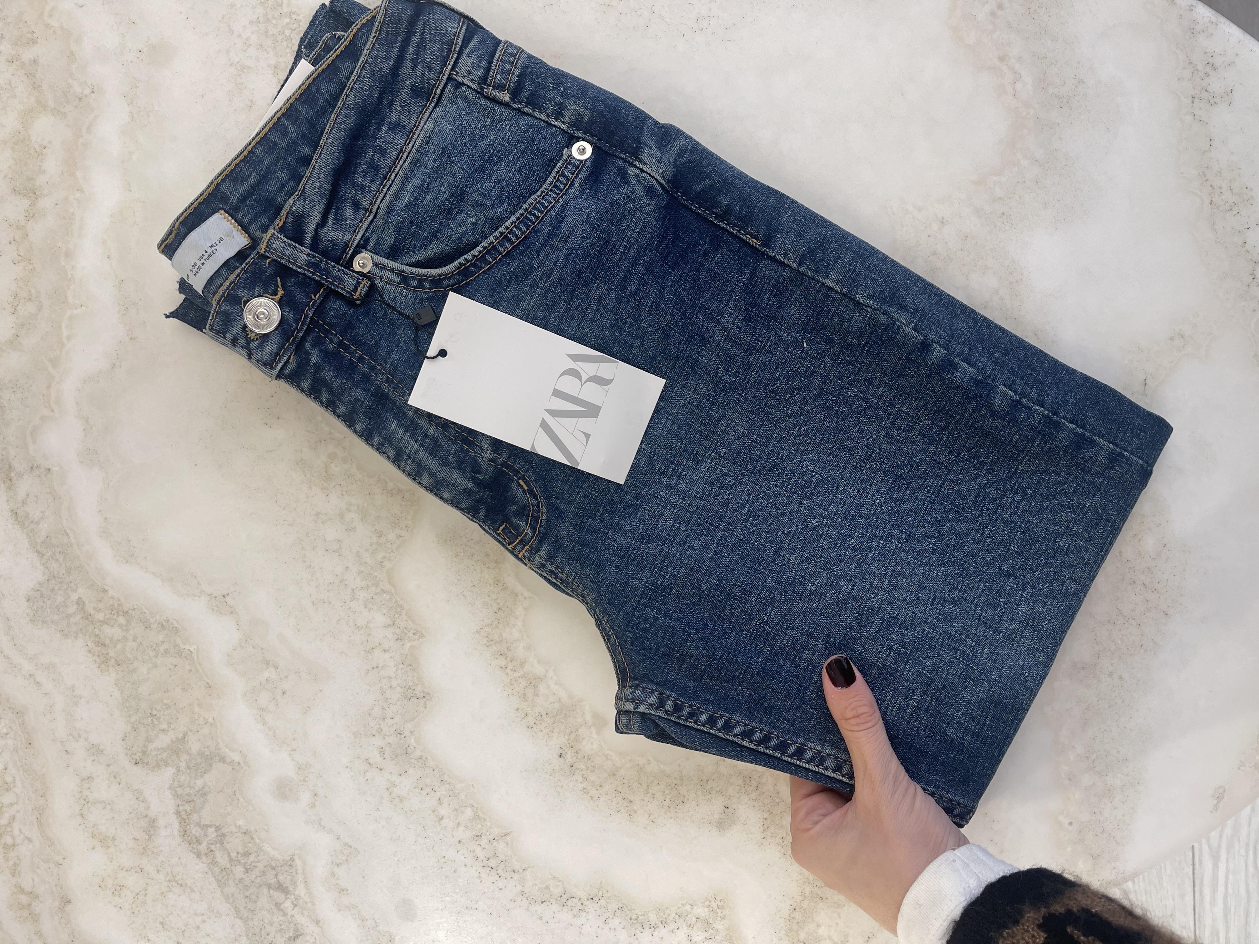 Linda Lacivert Likralı Boyfit Jean 