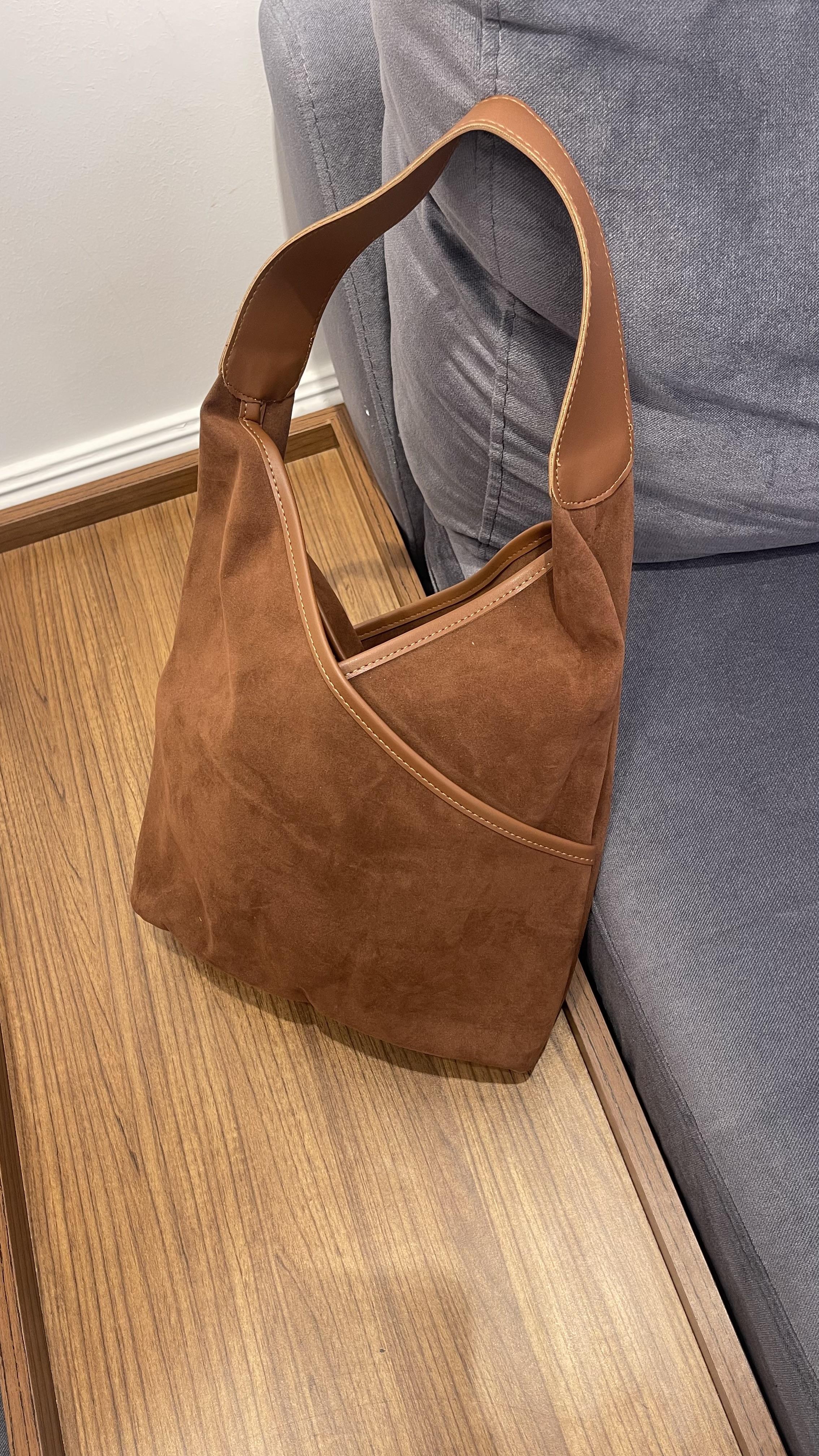 Nora Taba Süet Omuz Çantası