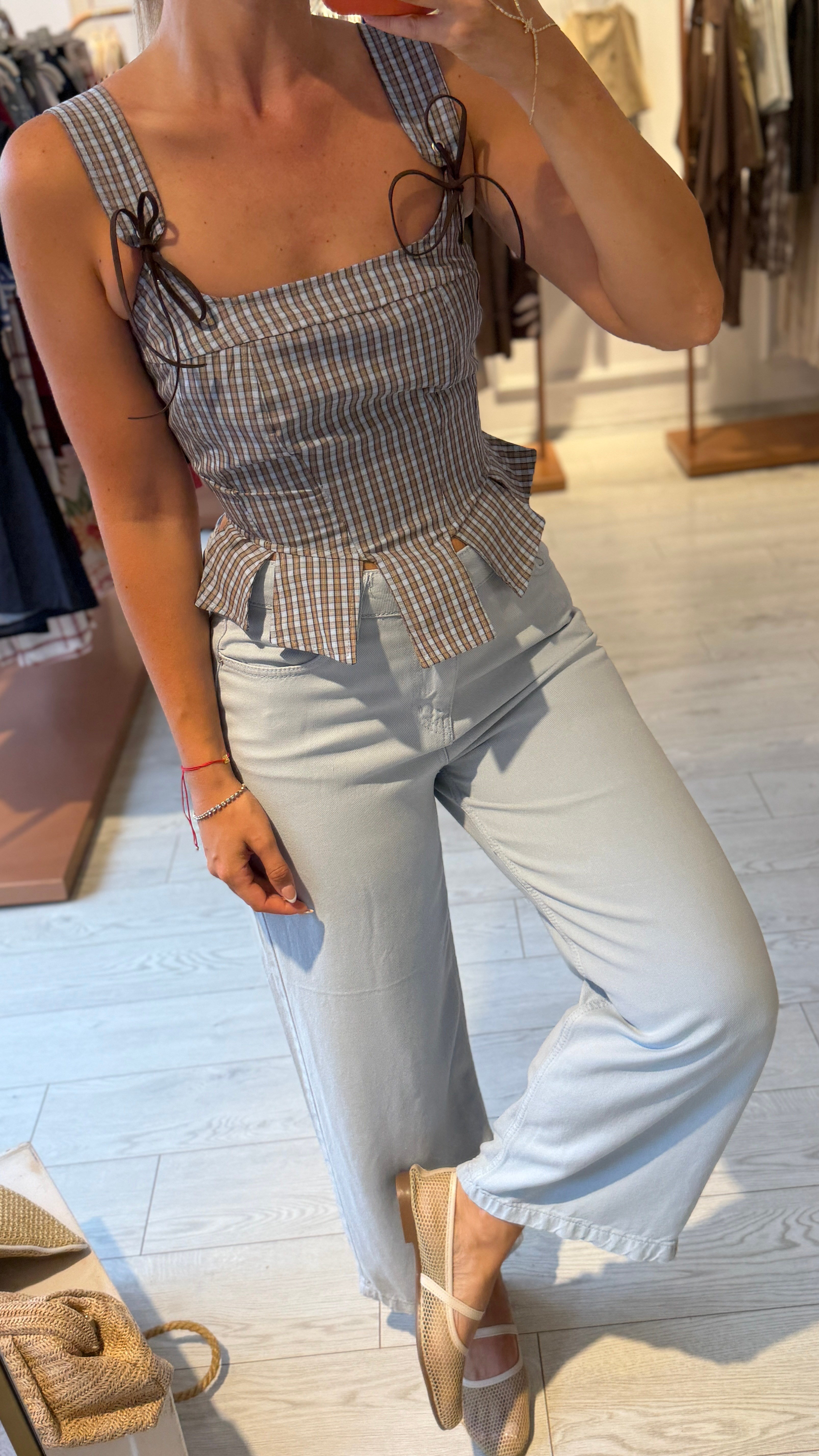 Açık Mavi Tensel Denim Jean