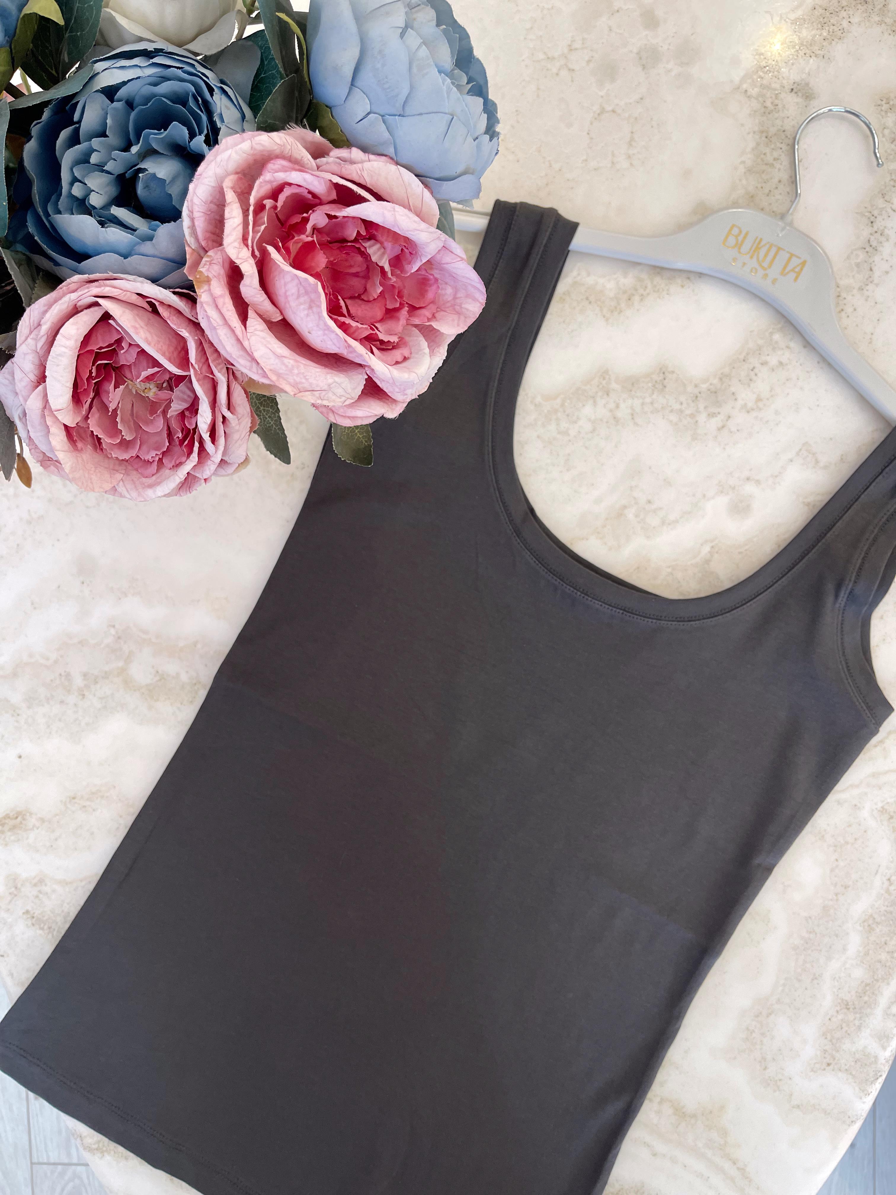 Antrasit Ön Arka Yuvarlak Yaka Uzun Atlet