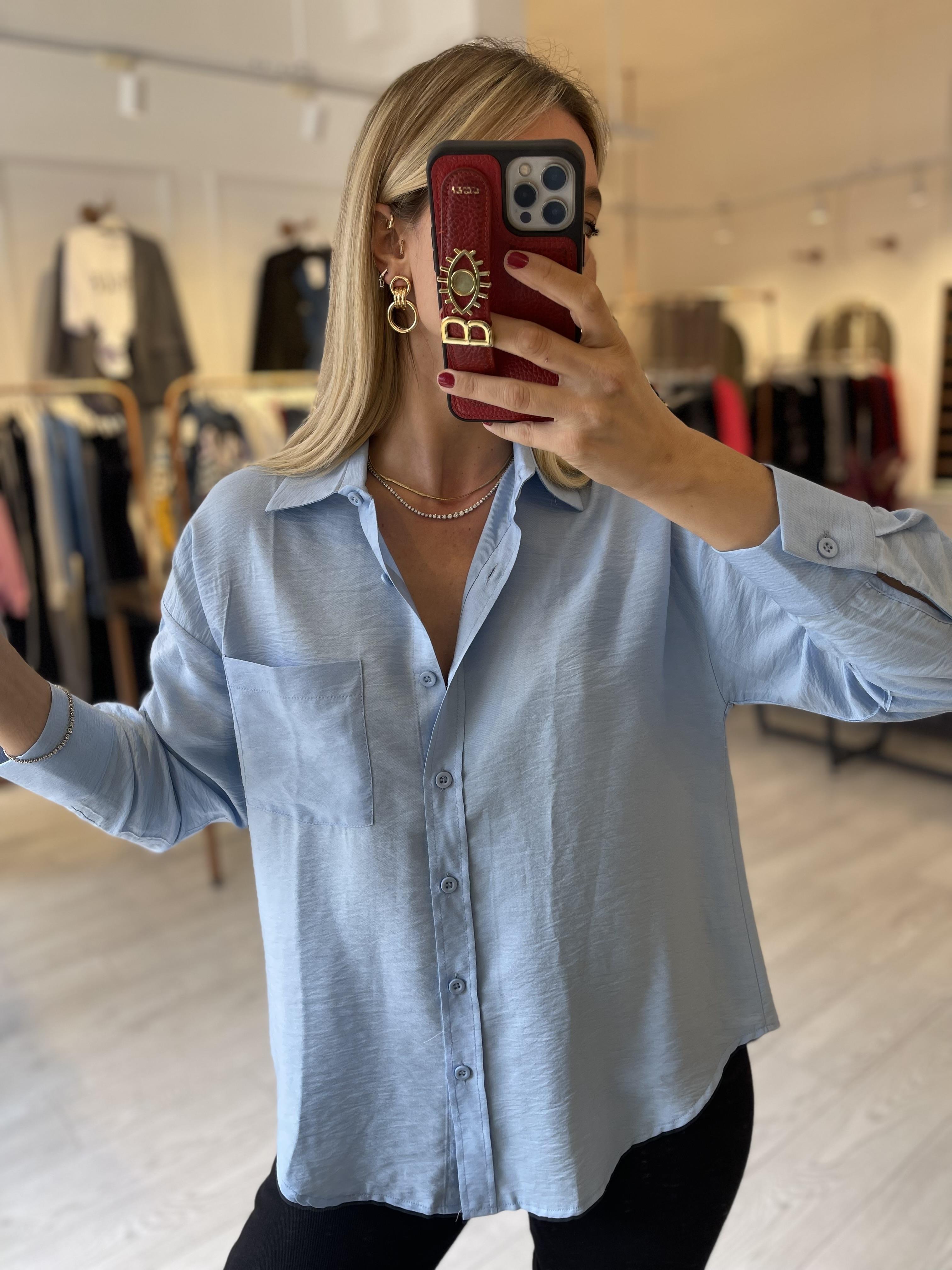 Bebe Mavi Orj Marka Gömlek