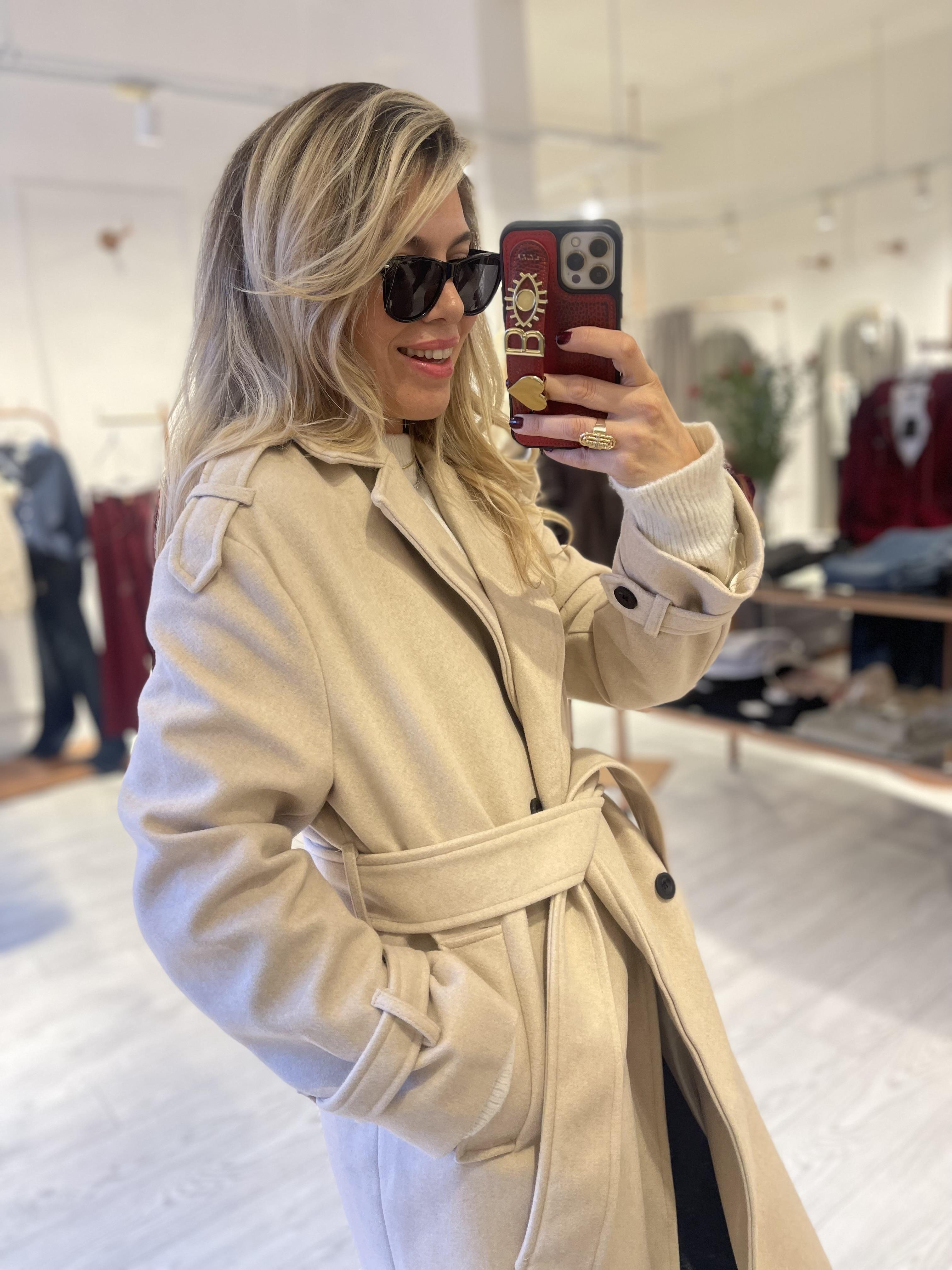Bej Premium Kaşe Kaban · 4