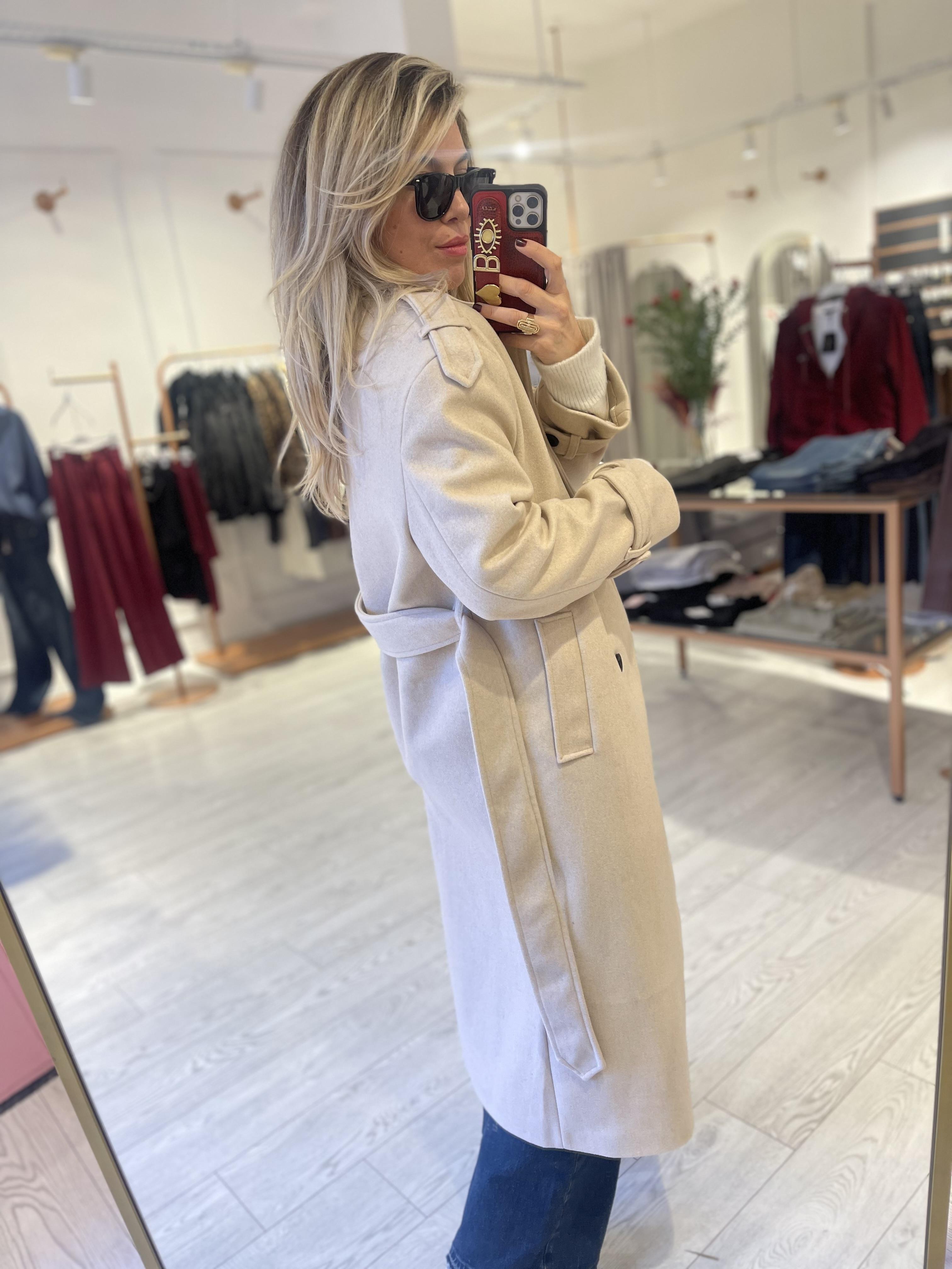 Bej Premium Kaşe Kaban · 5