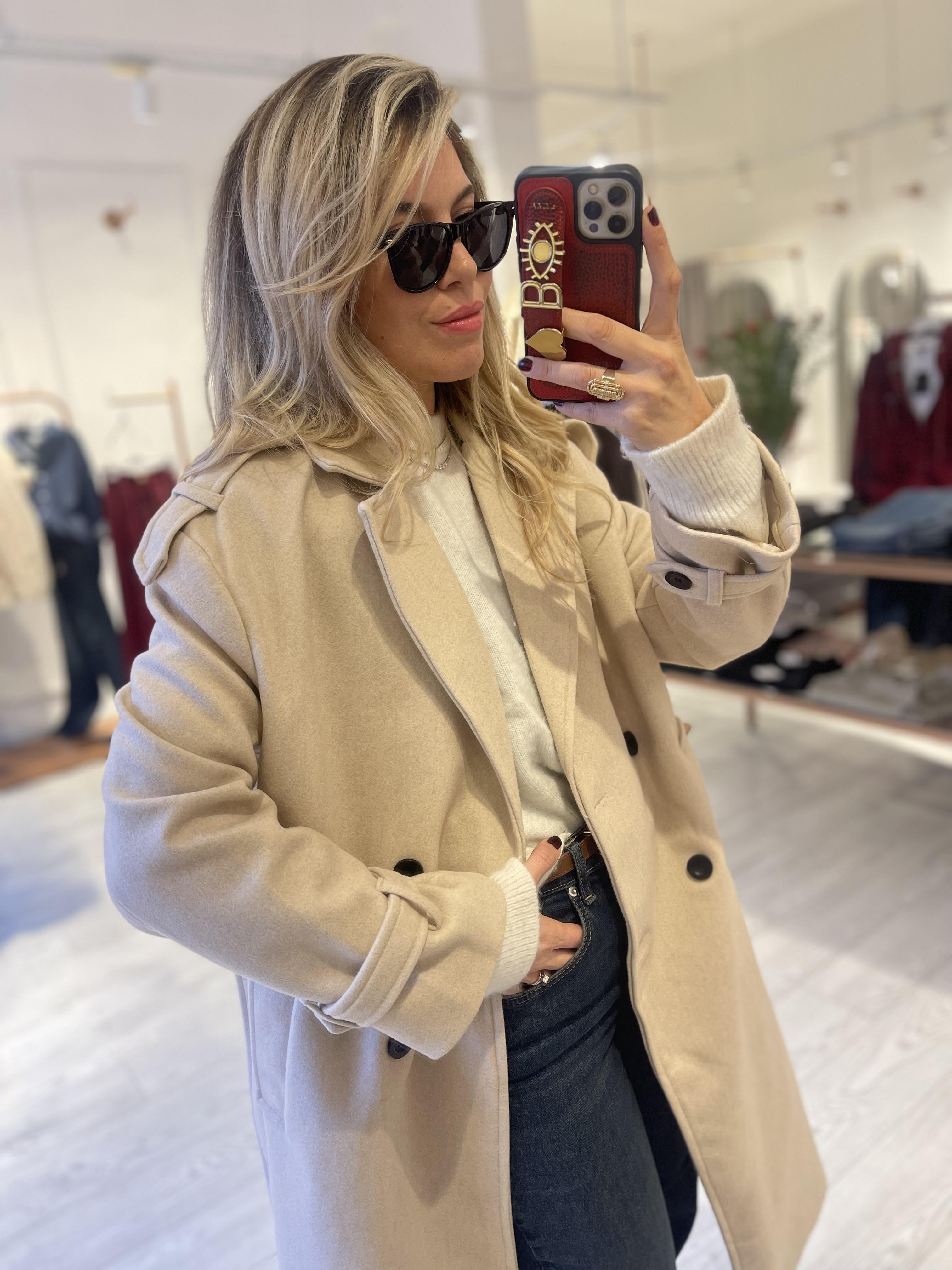Bej Premium Kaşe Kaban · 6