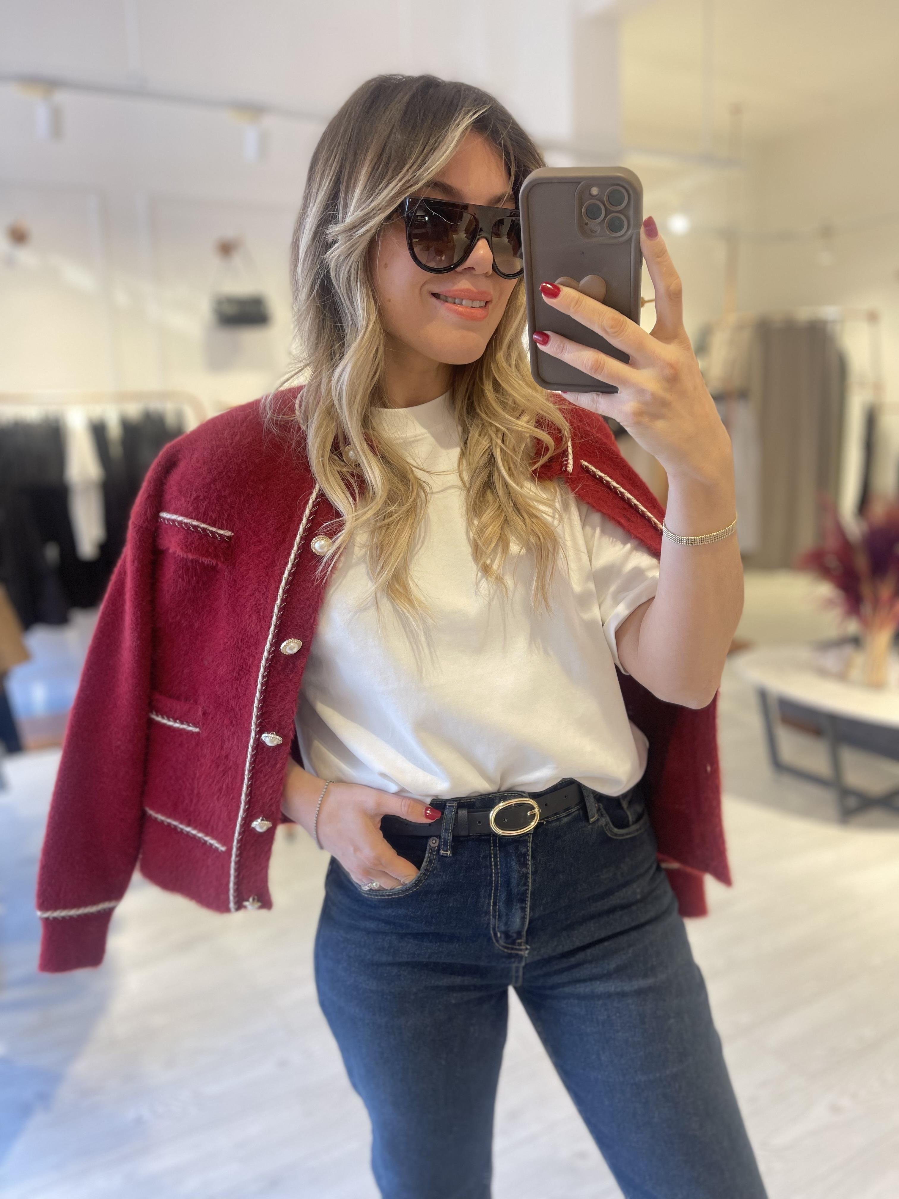 Beyaz Oversize Orj Marka Tok Doku Basic Tshirt 