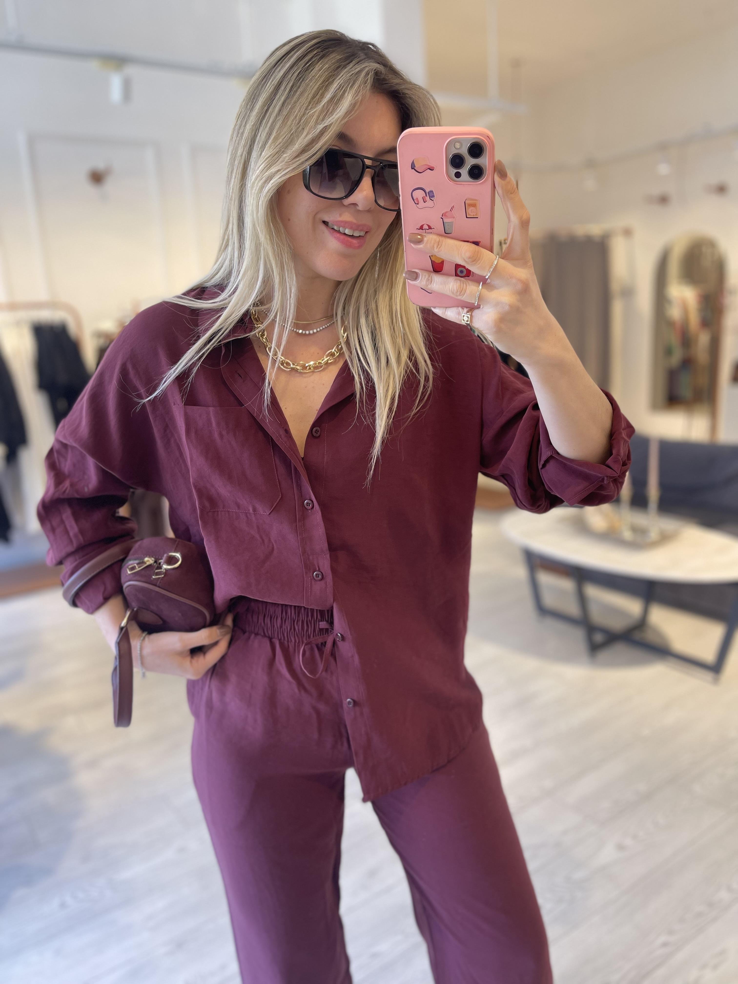 Bordo Modal Tensel Takım