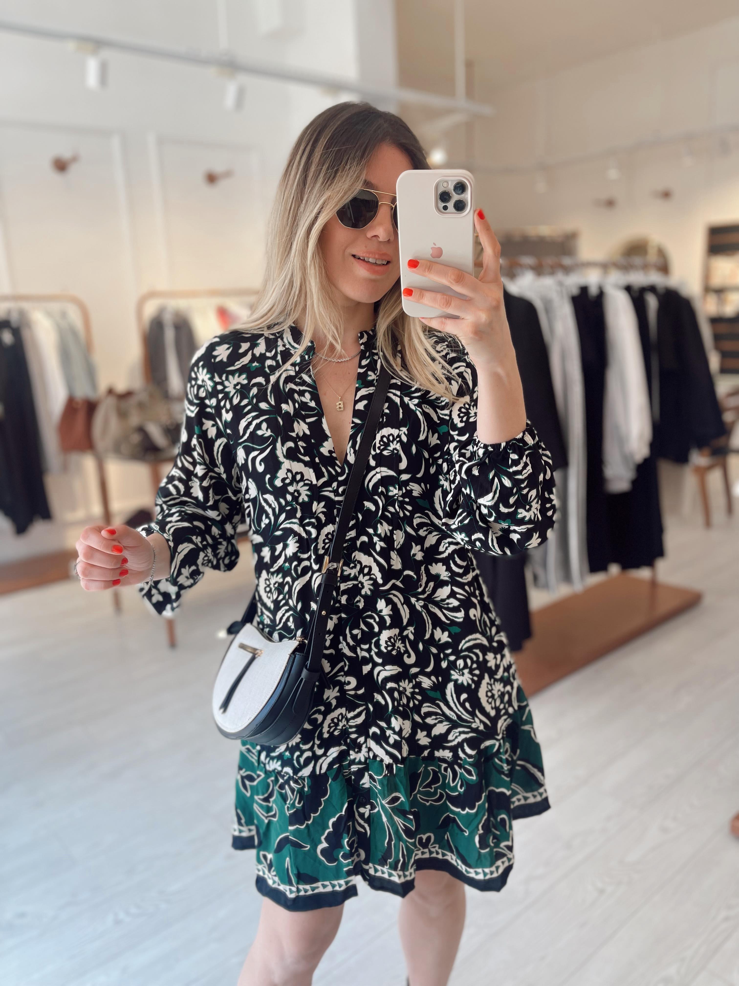 Desenli Salaş Orj Marka Elbise