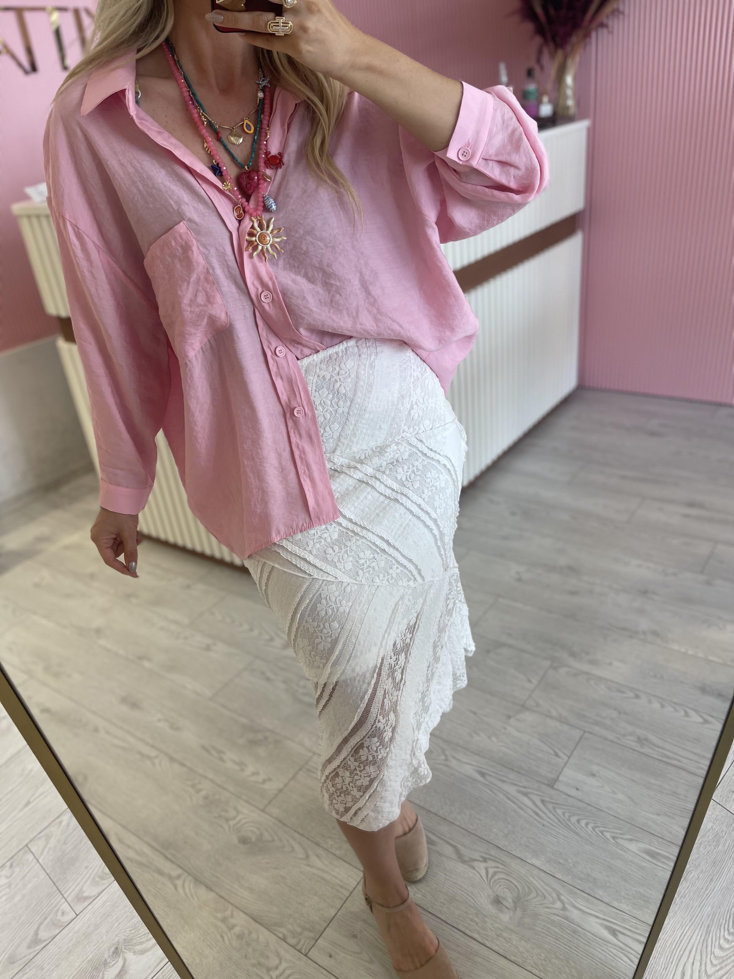 Ekru Astarlı Güpür Etek