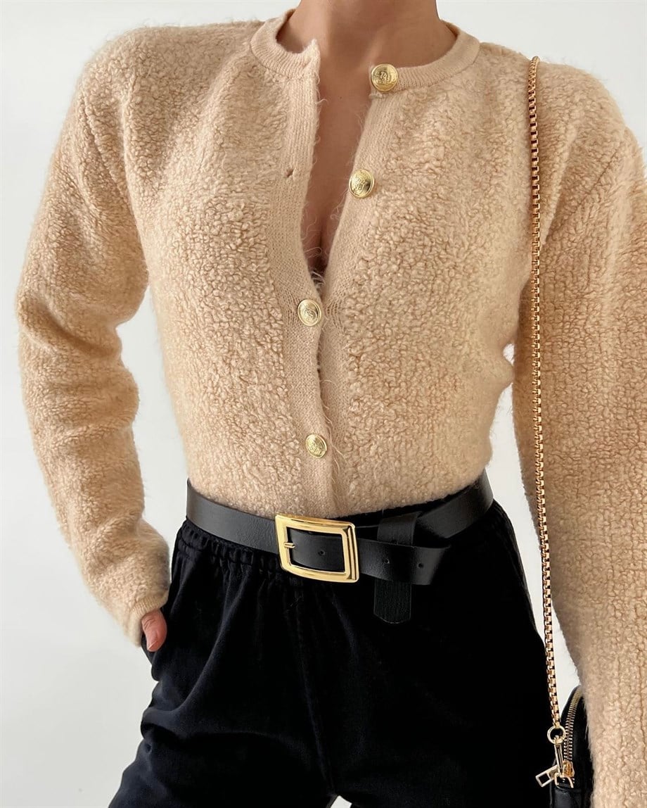 Ekru Marka Model Teddy Hırka