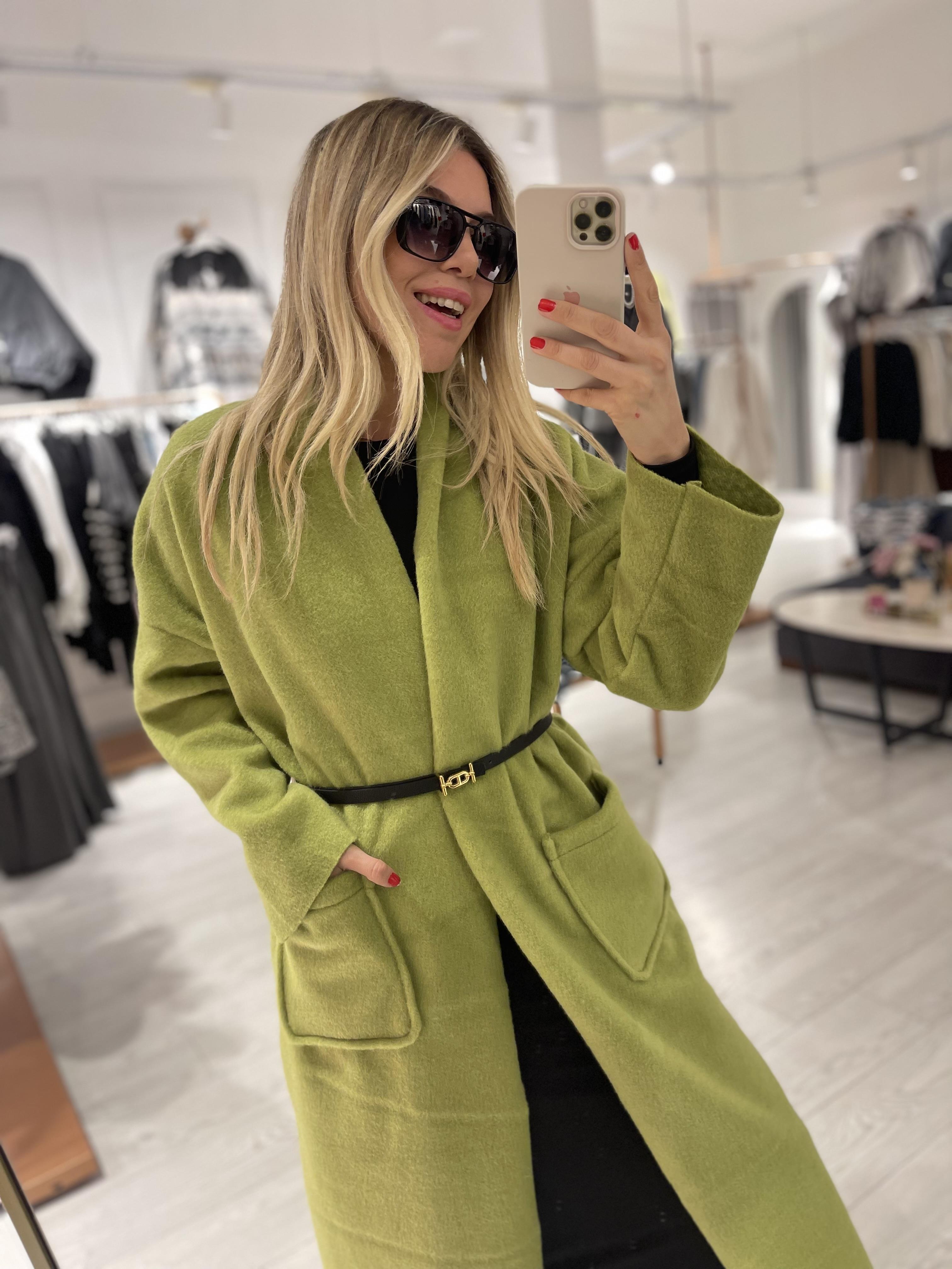 Fıstık Yeşili Yumoş Kaban