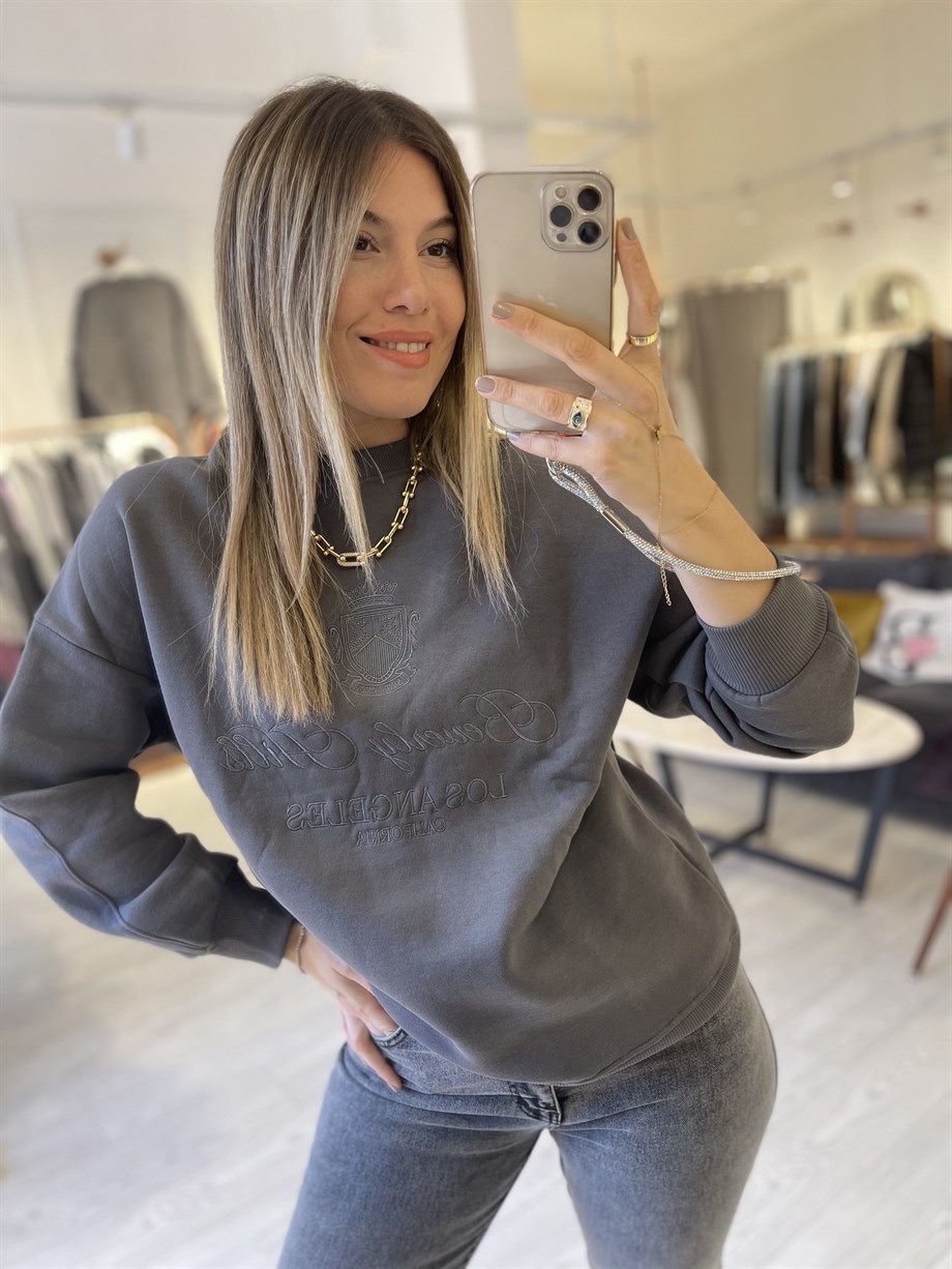 Gri Beverly Hills Sweat