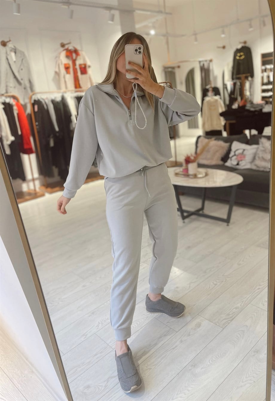 Gri Oysho Kumaş Takım