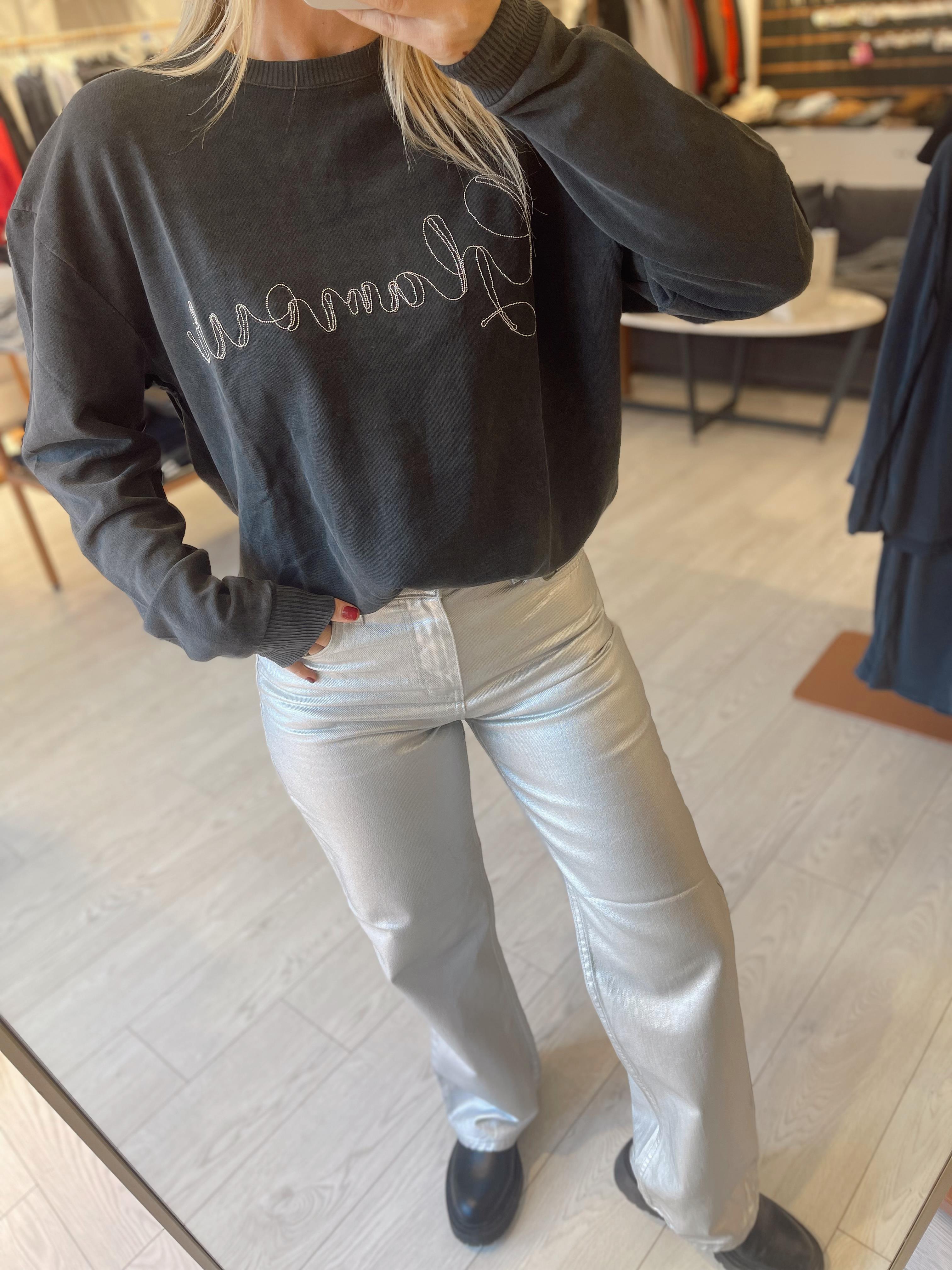 Gümüş Straight Fit Pantolon · 3