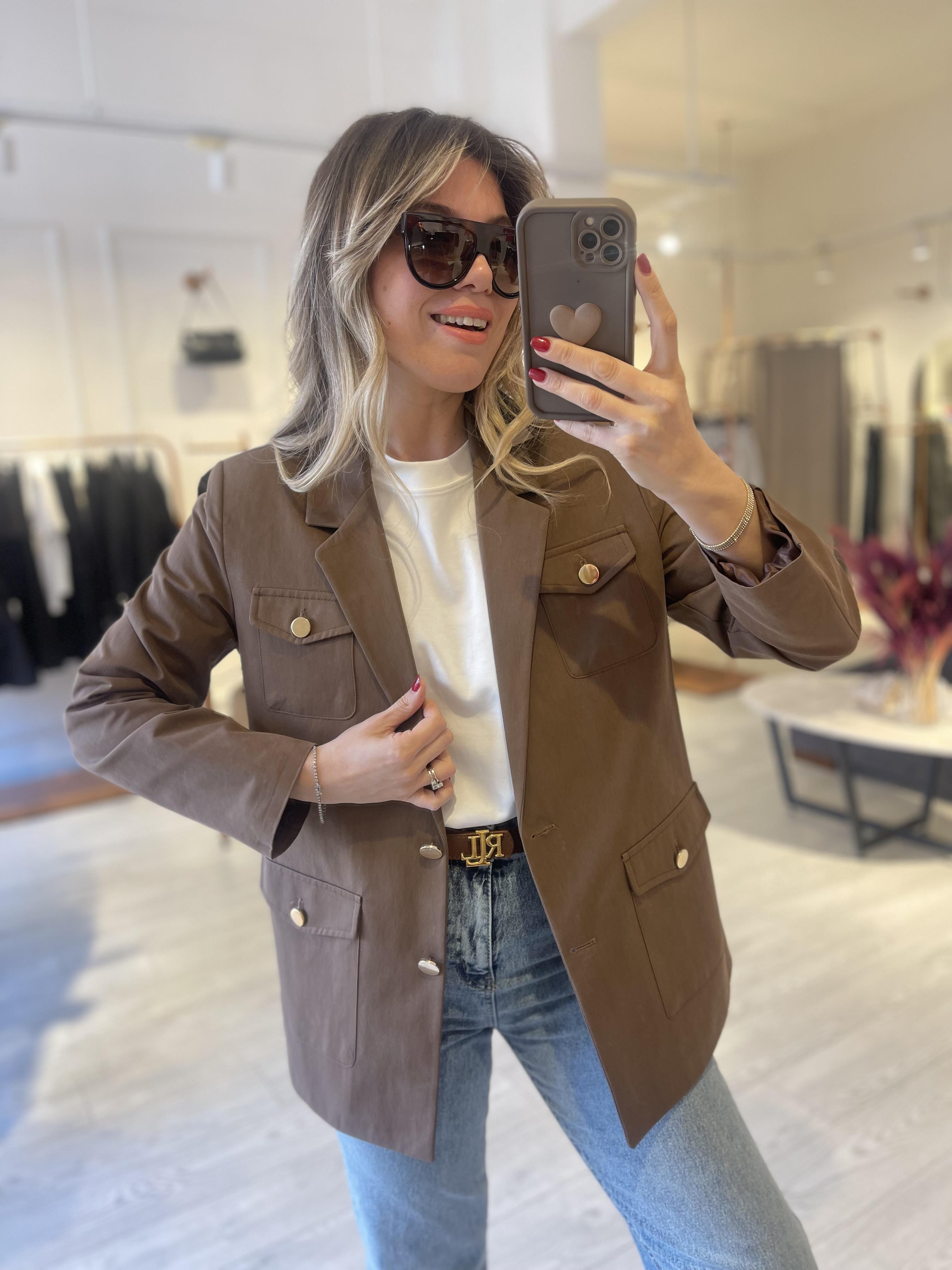 Haki 4 Cepli Tasarım Blazer