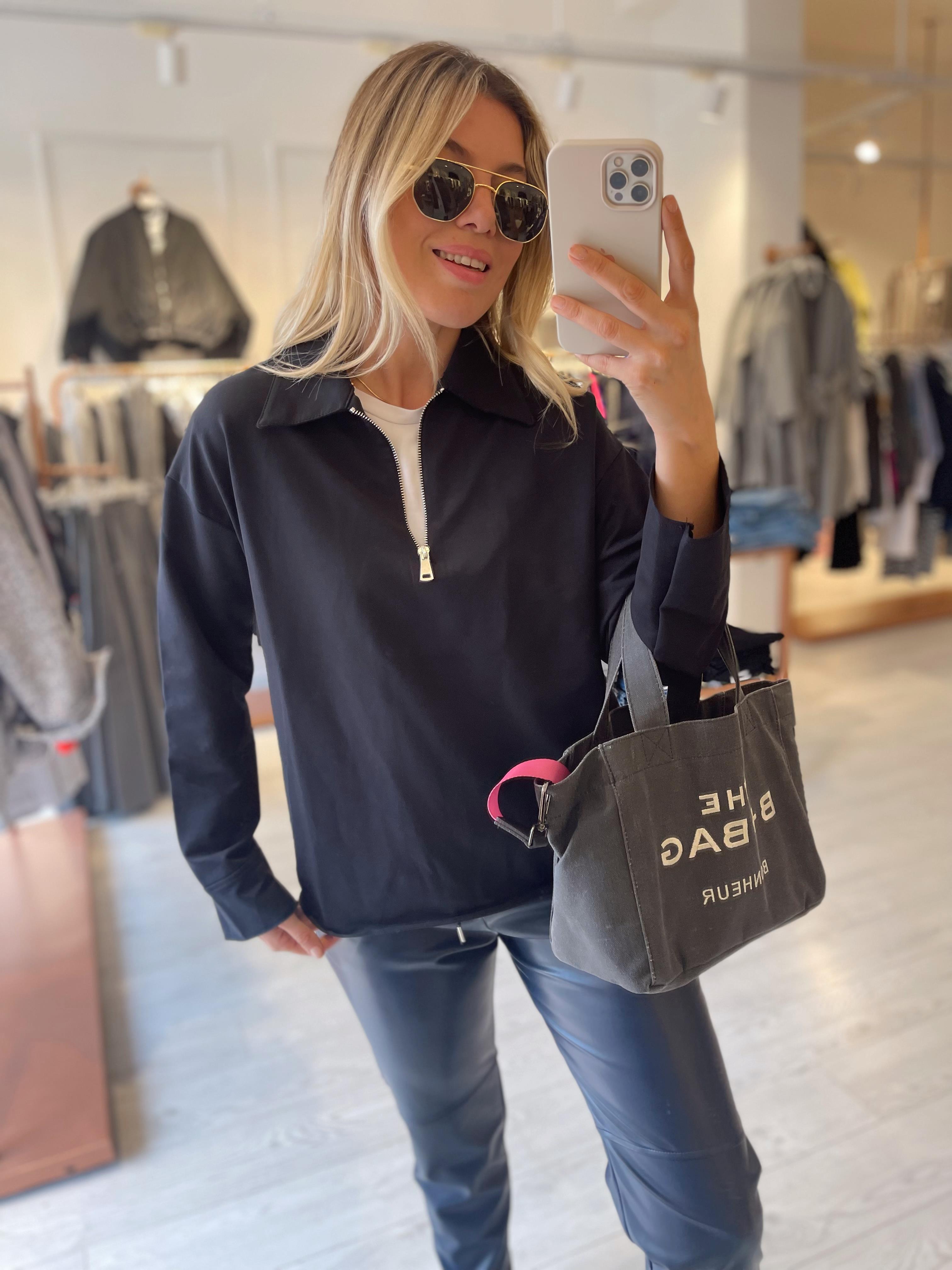 Lacivert İki İplik Basic Sweat