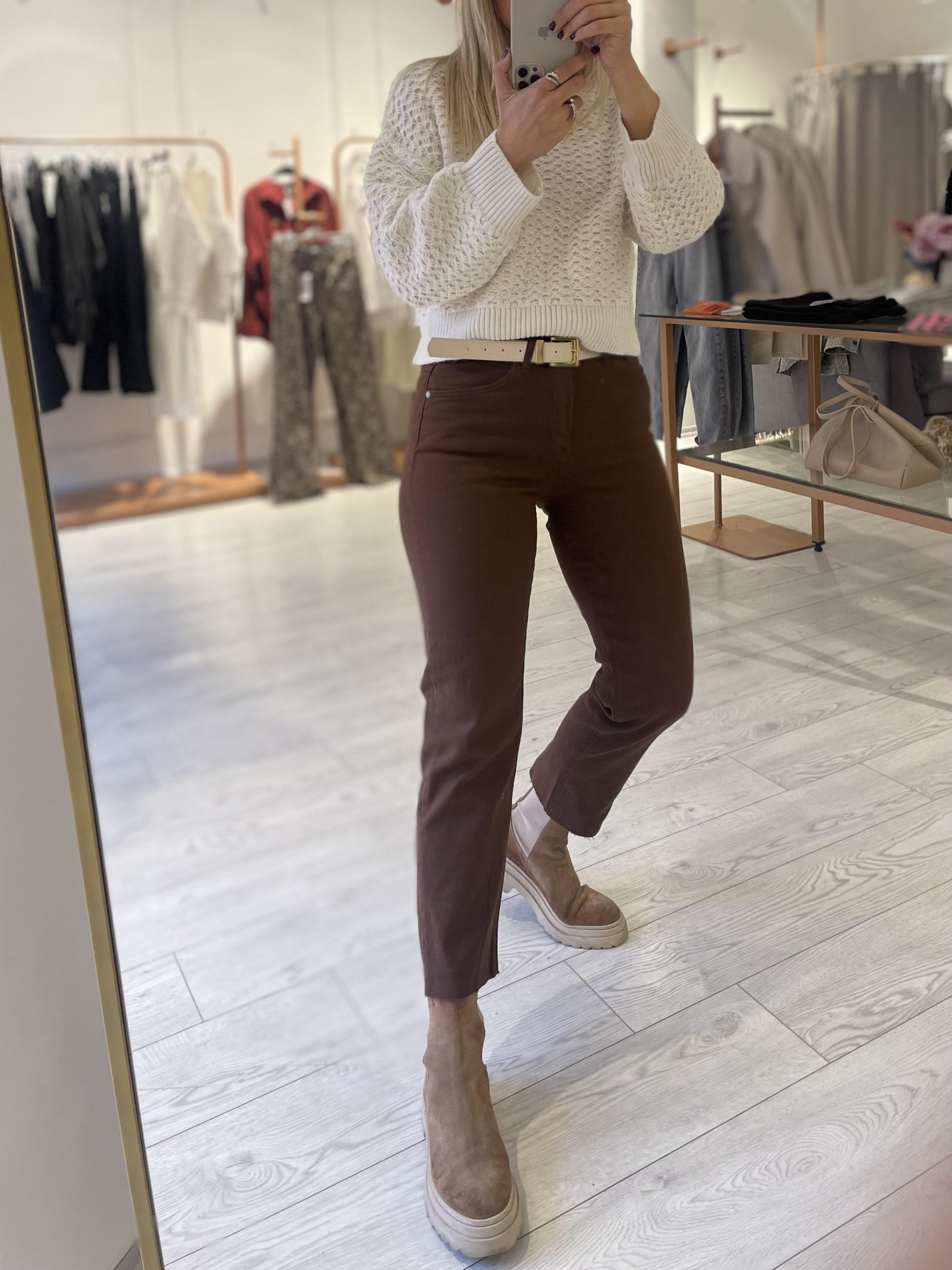 Linda kahverengi Likralı Boyfit Jean · 4