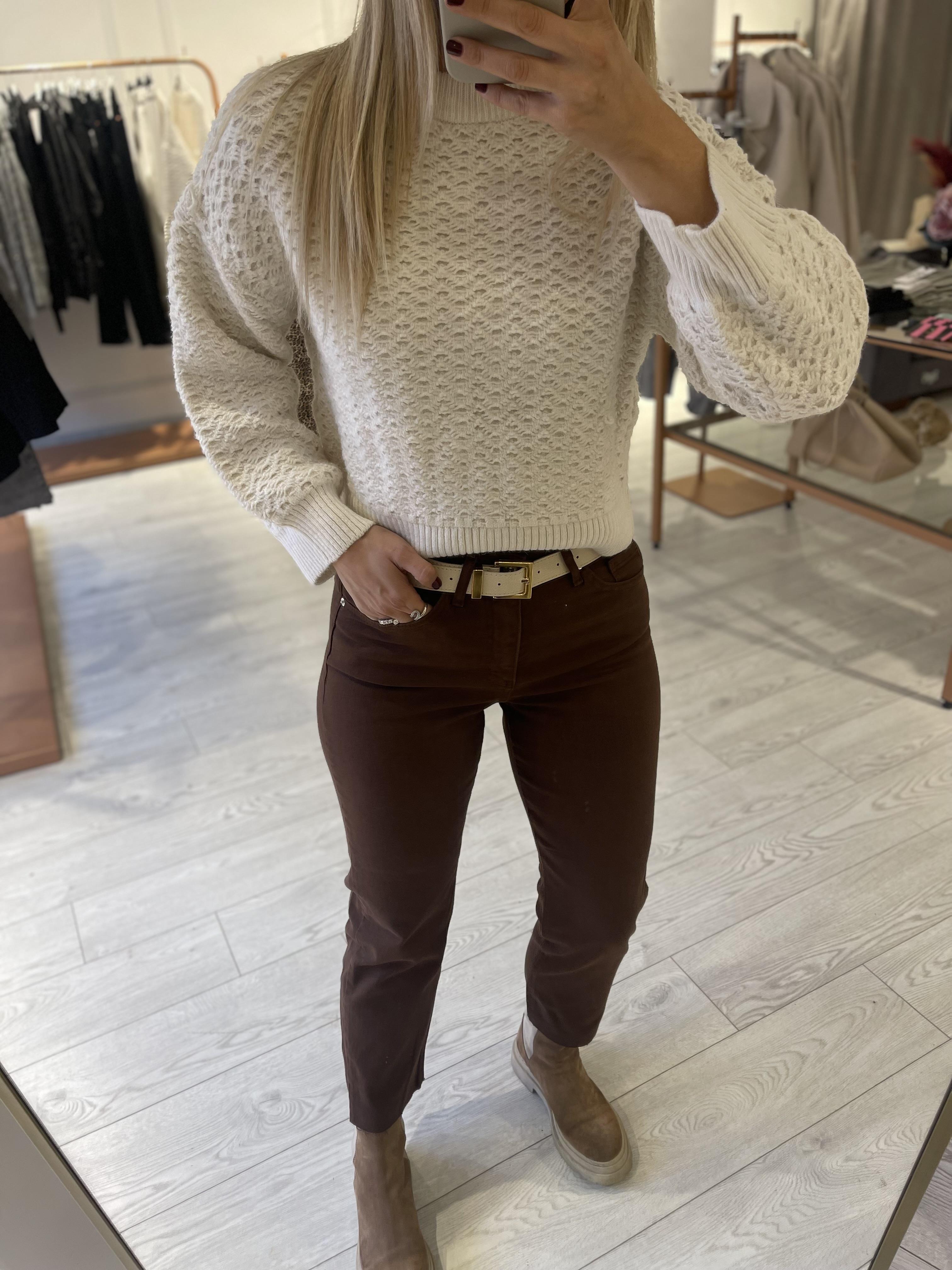 Linda kahverengi Likralı Boyfit Jean · 5