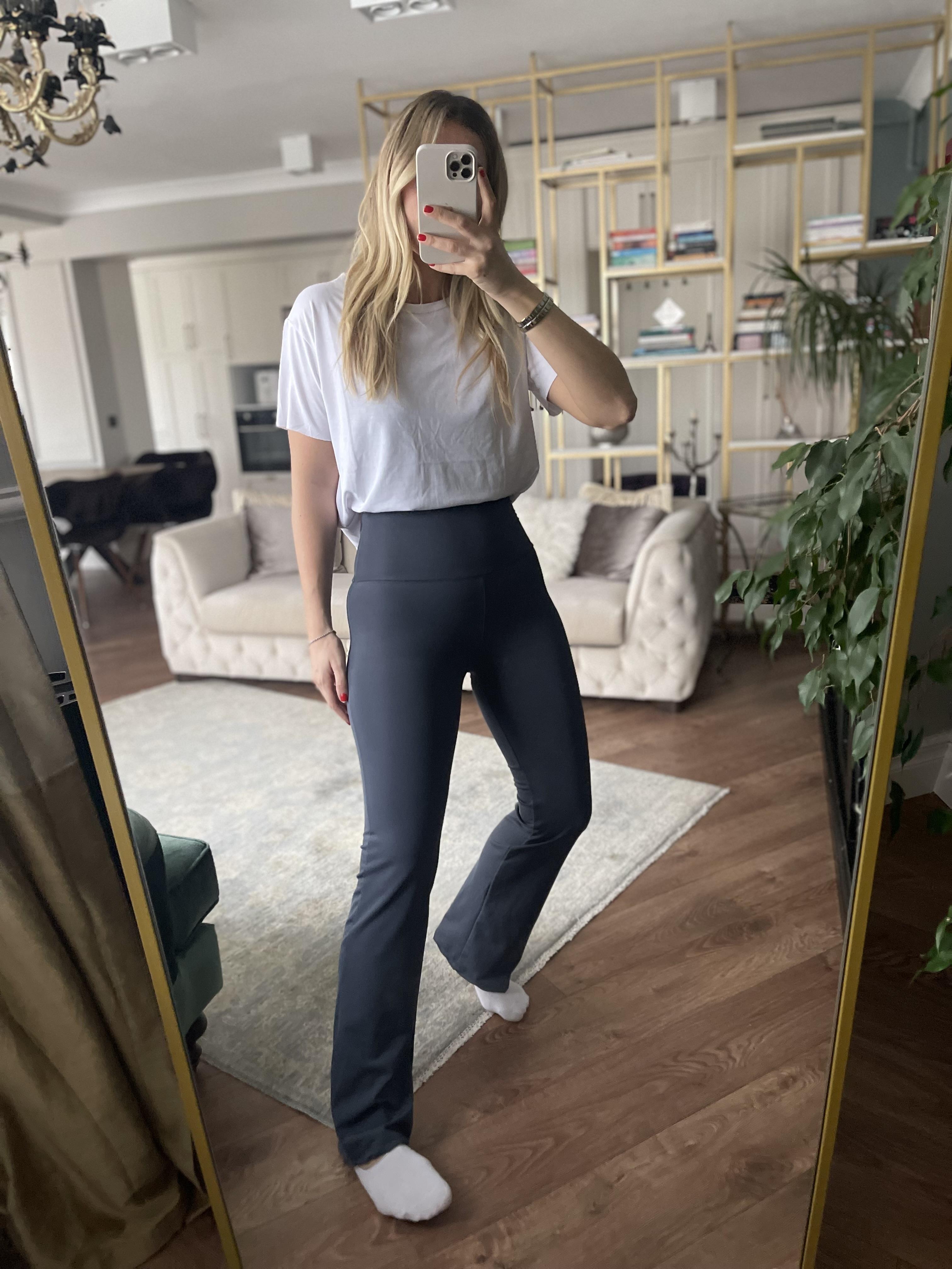 Marka Model Şardonlu Flare Paça Tayt Antrasit