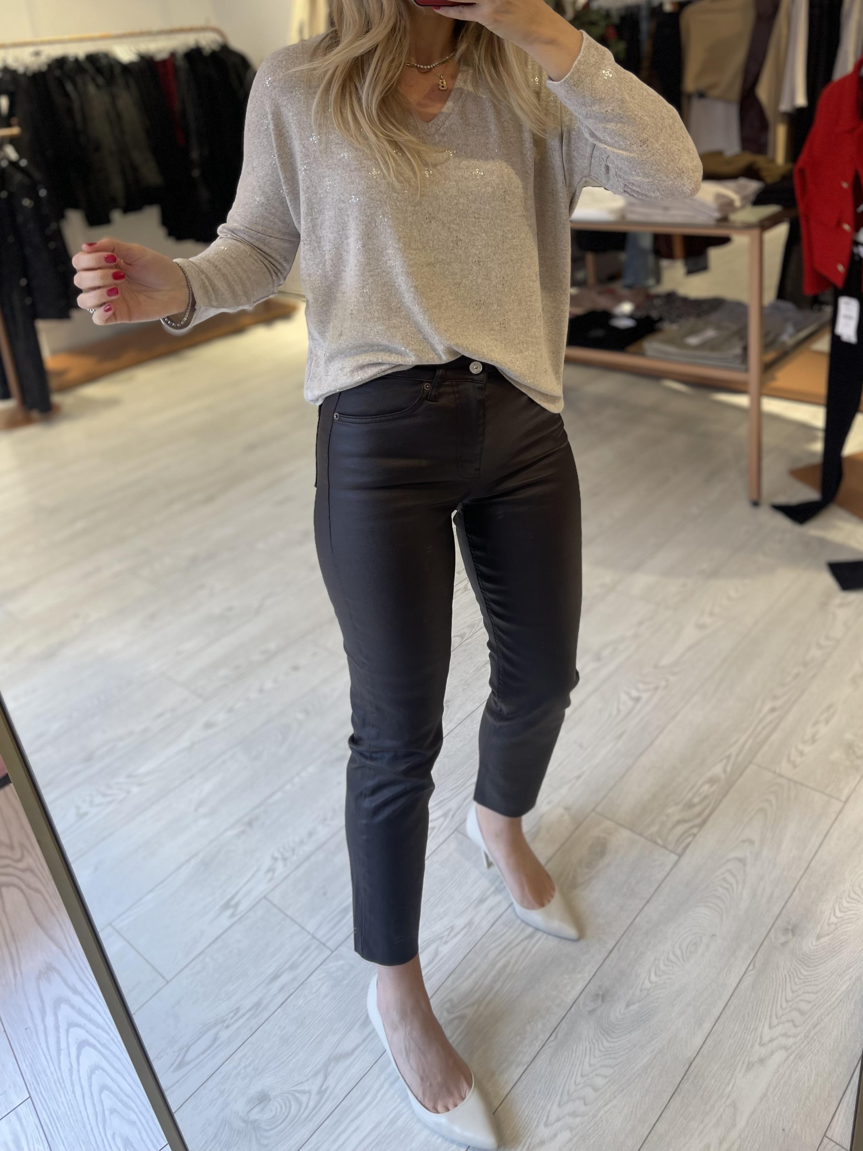Molly Acı Kahve Kaplama Mumlu Jean · 3