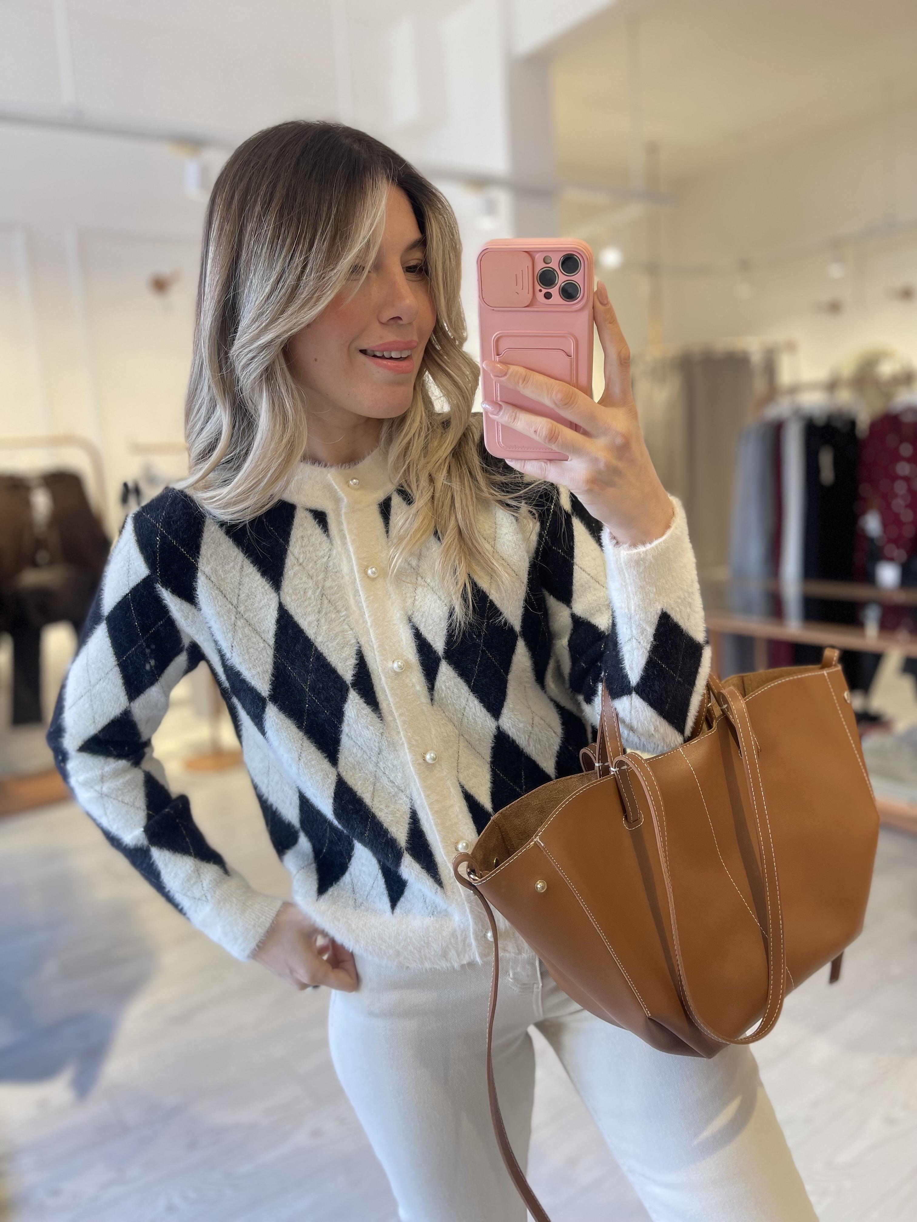 Premium Angora İnci Düğmeli Hırka · 6