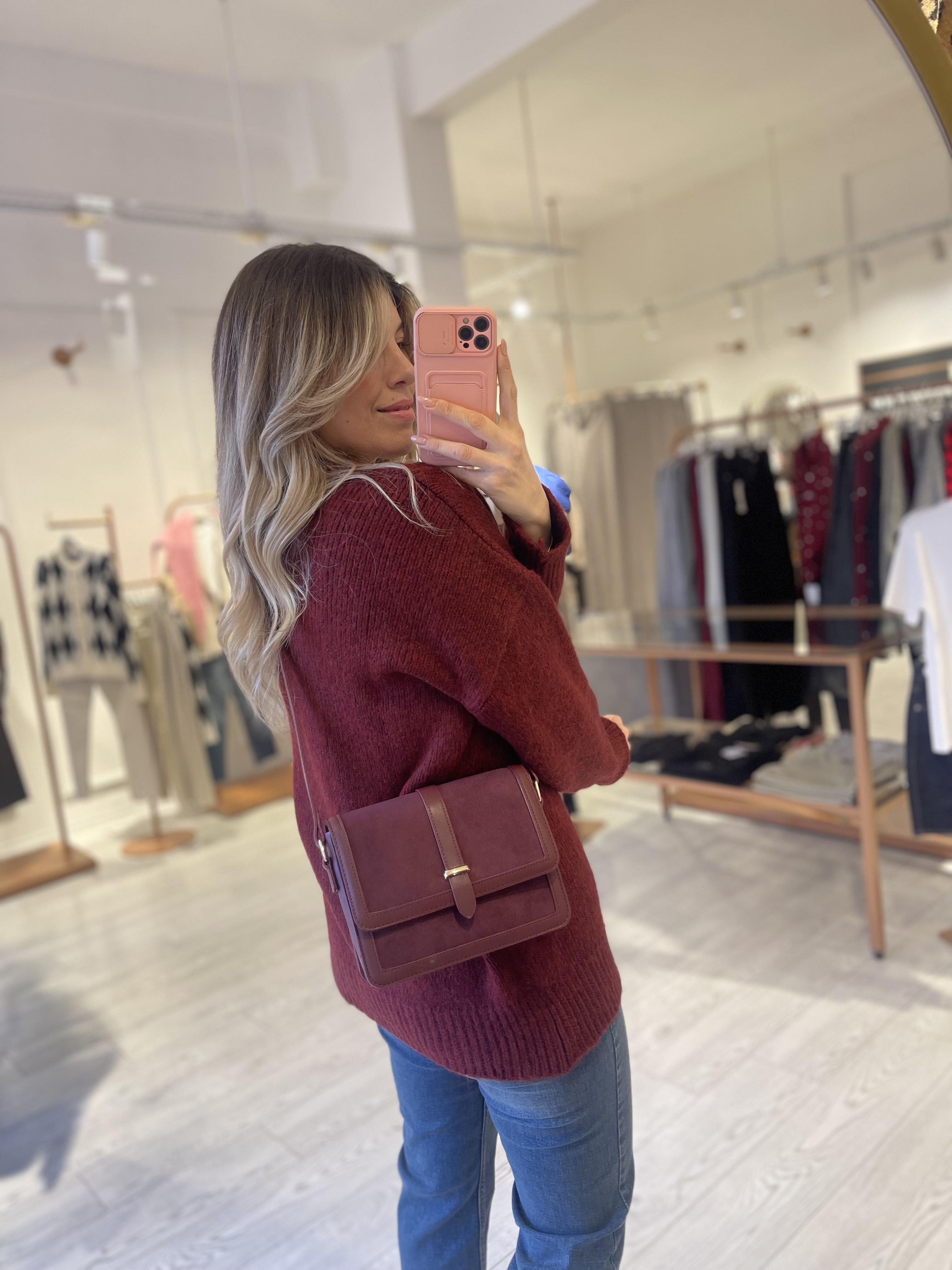 Premium Bordo Gold Düğmeli Hırka · 4